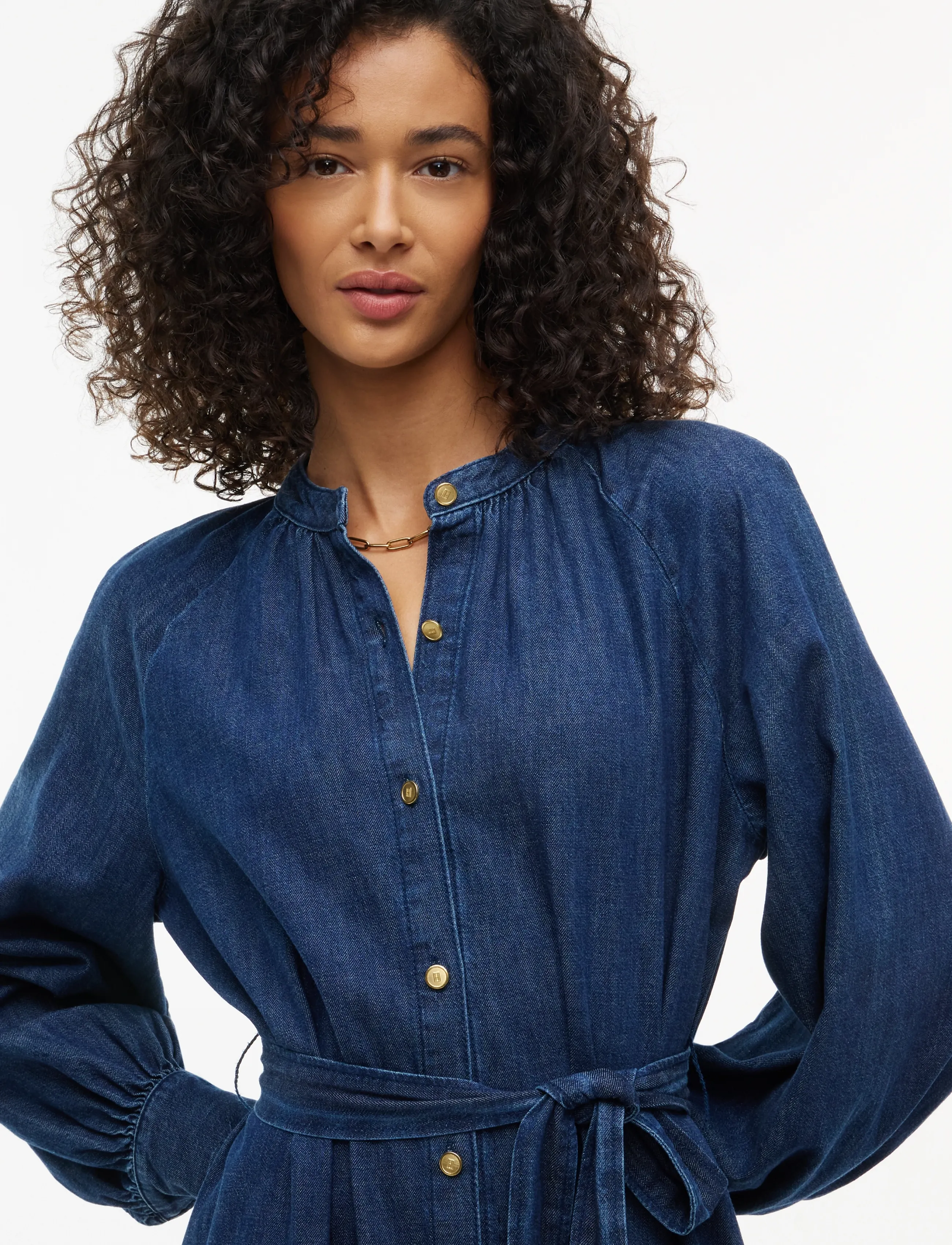 Tommy Hilfiger - GATHERED MIDI DRESS MYF - myf - 4