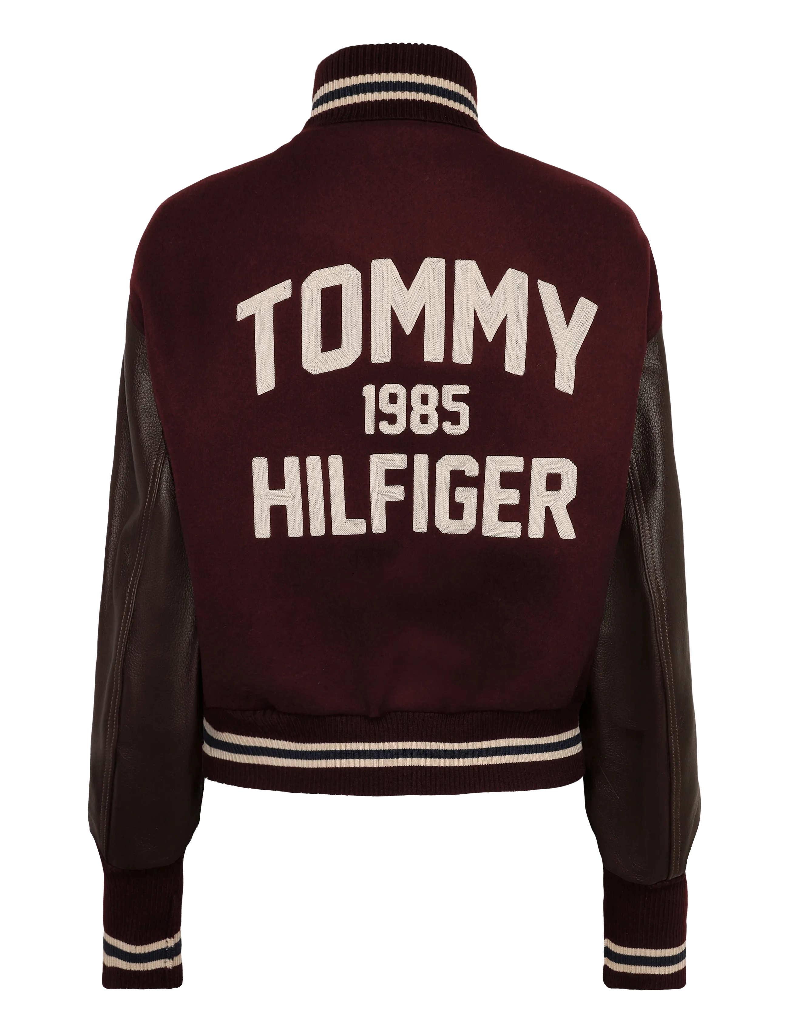 Tommy Hilfiger - WOOL LEATHER VARSITY JACKET - villased jakid - deep burgundy - 2
