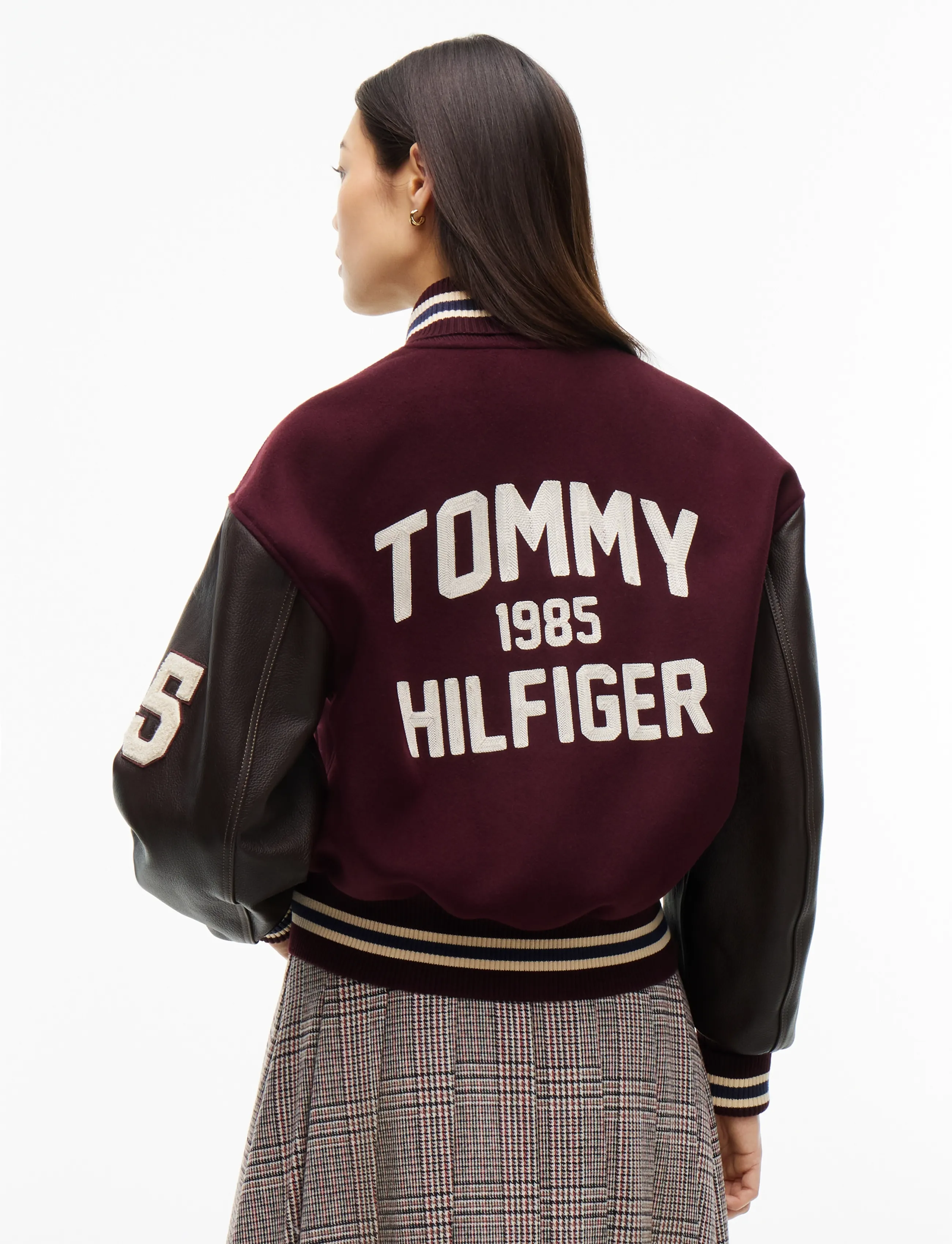 Tommy Hilfiger - WOOL LEATHER VARSITY JACKET - deep burgundy - 2