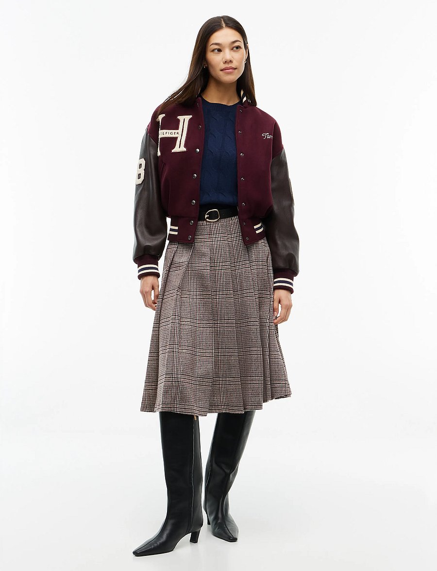 Tommy Hilfiger - WOOL LEATHER VARSITY JACKET - uldjakker - deep burgundy - 4