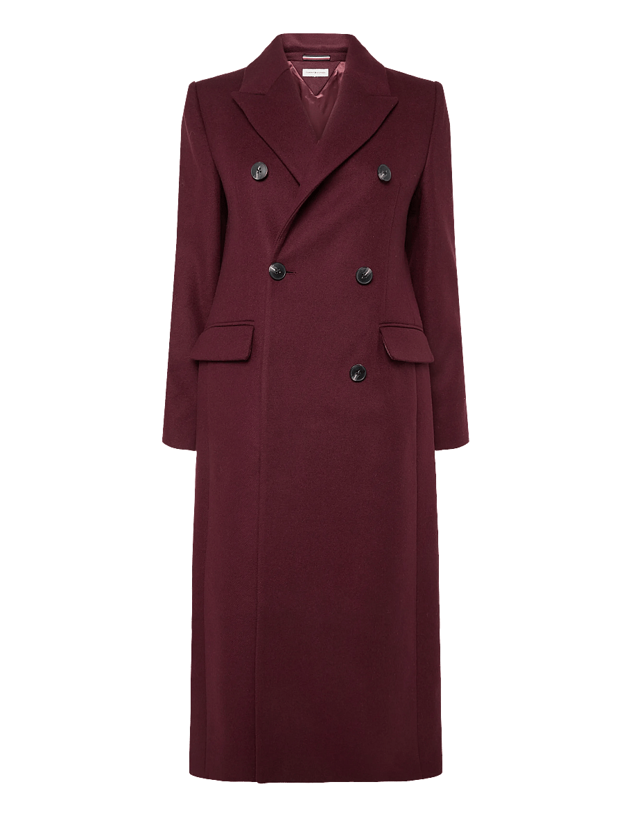Tommy Hilfiger - WOOL CLASSIC DB LONG COAT - winterjacken - deep burgundy - 1