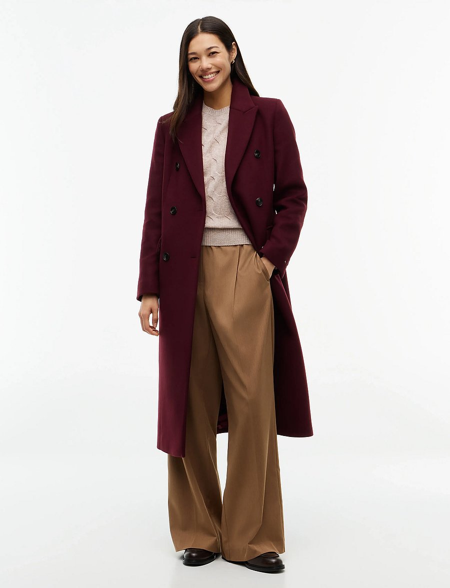 Tommy Hilfiger - WOOL CLASSIC DB LONG COAT - winterjacken - deep burgundy - 0