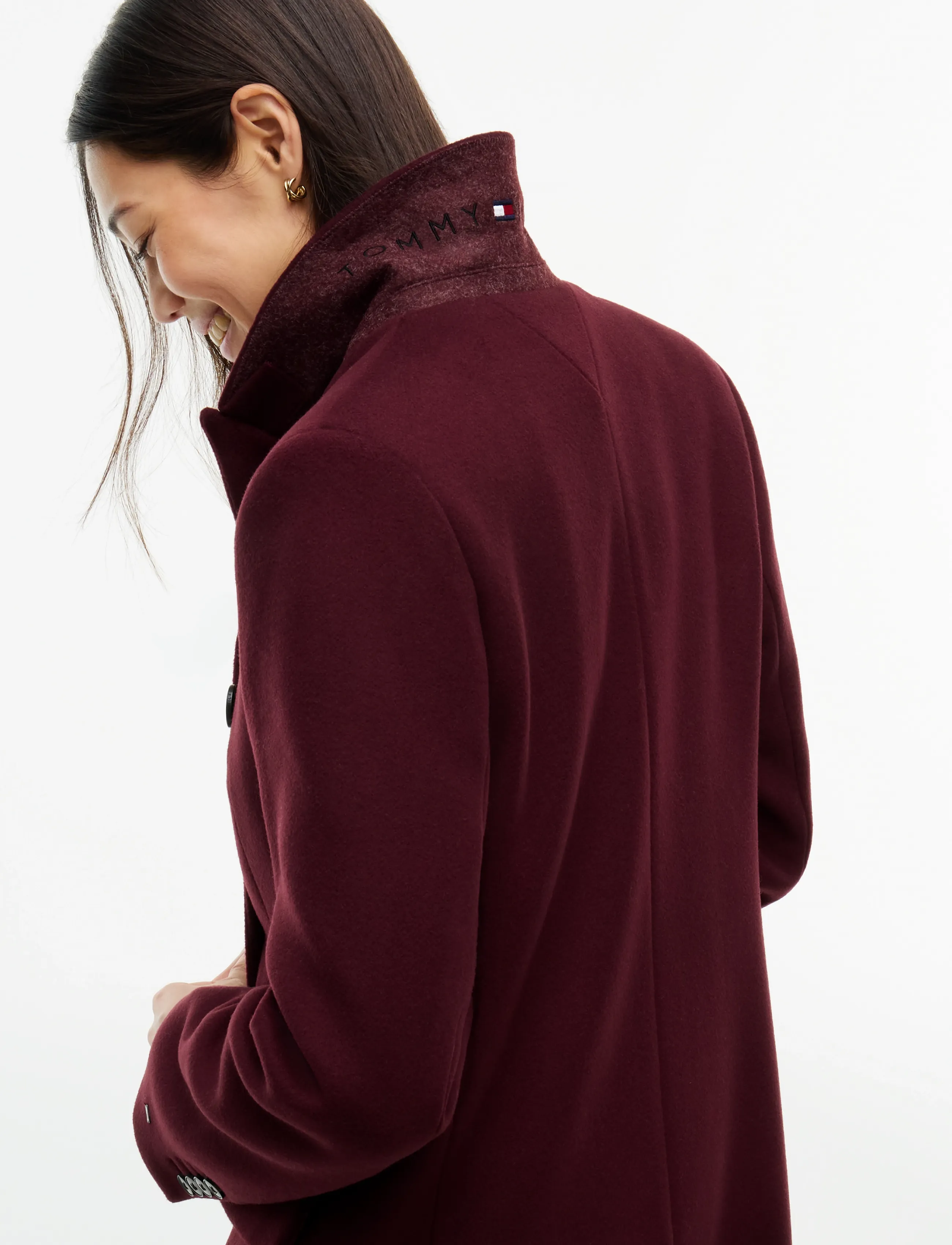 Tommy Hilfiger - WOOL CLASSIC DB LONG COAT - winterjacken - deep burgundy - 3