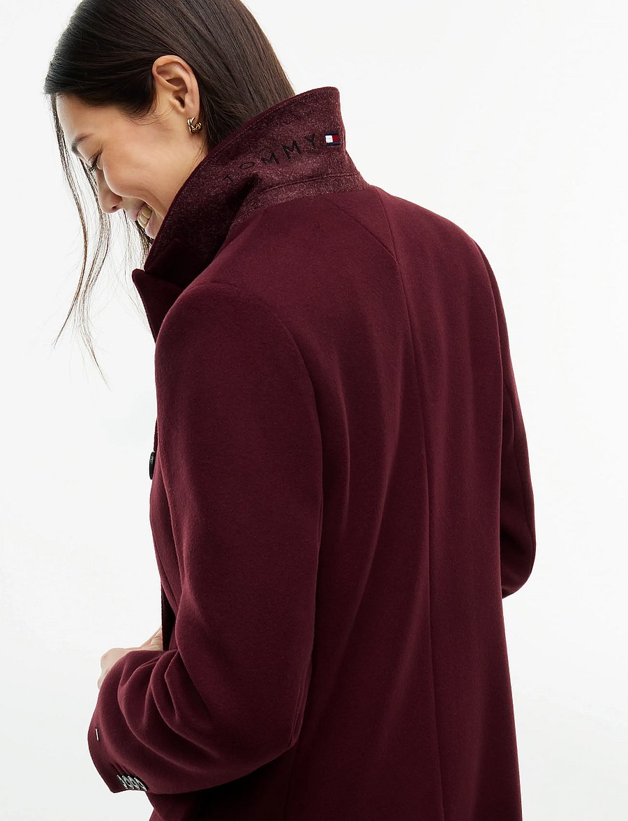 Tommy Hilfiger - WOOL CLASSIC DB LONG COAT - winterjacken - deep burgundy - 3