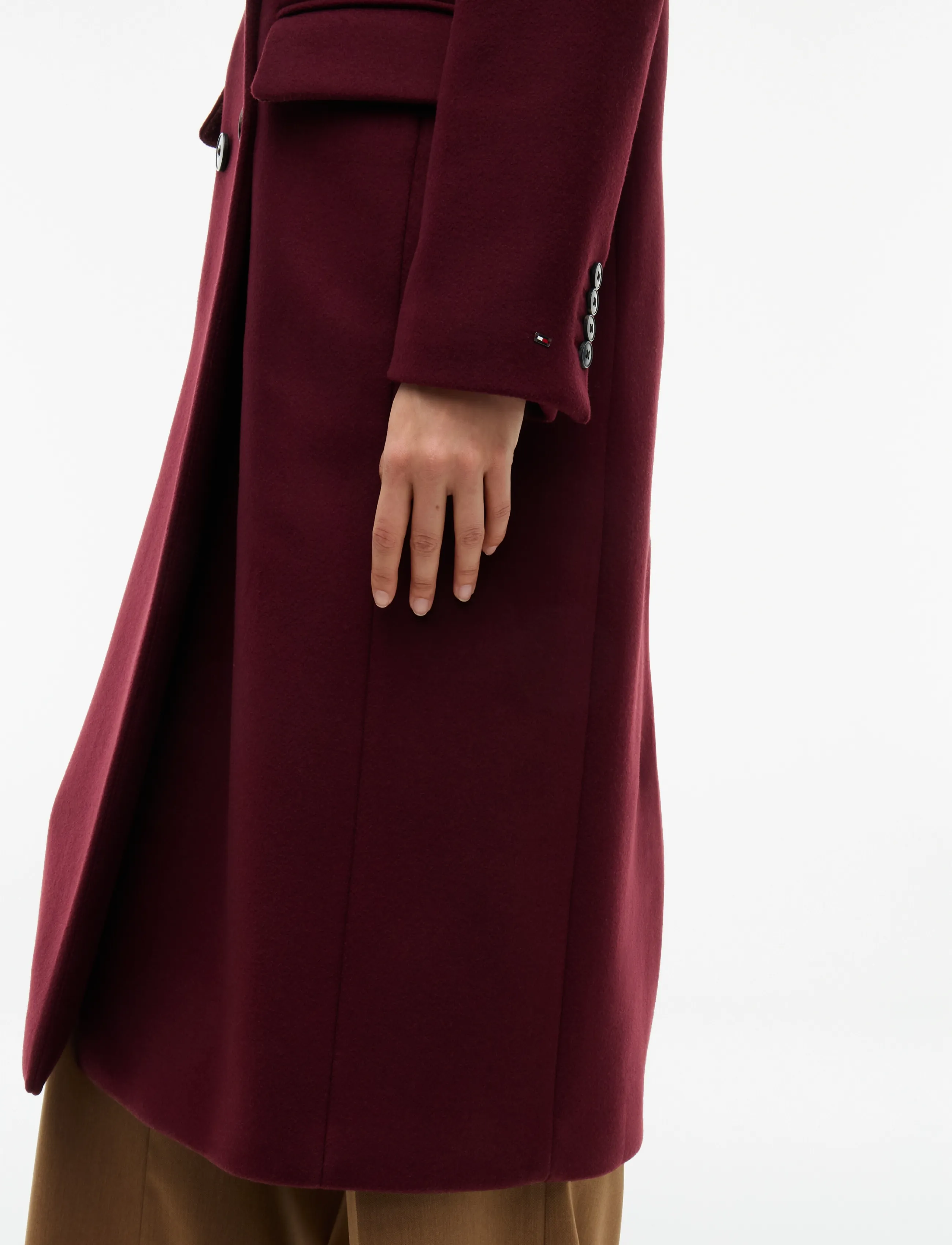 Tommy Hilfiger - WOOL CLASSIC DB LONG COAT - winterjacken - deep burgundy - 4