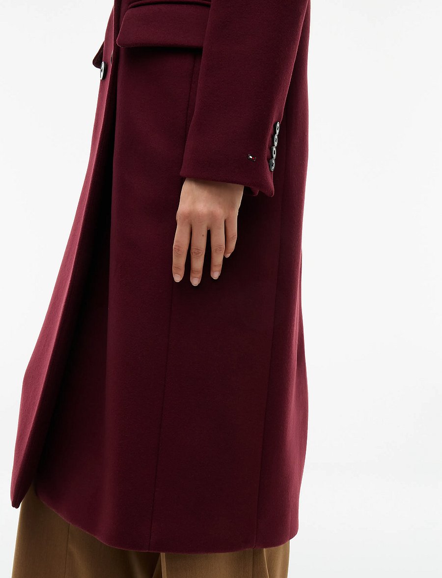 Tommy Hilfiger - WOOL CLASSIC DB LONG COAT - winterjacken - deep burgundy - 4