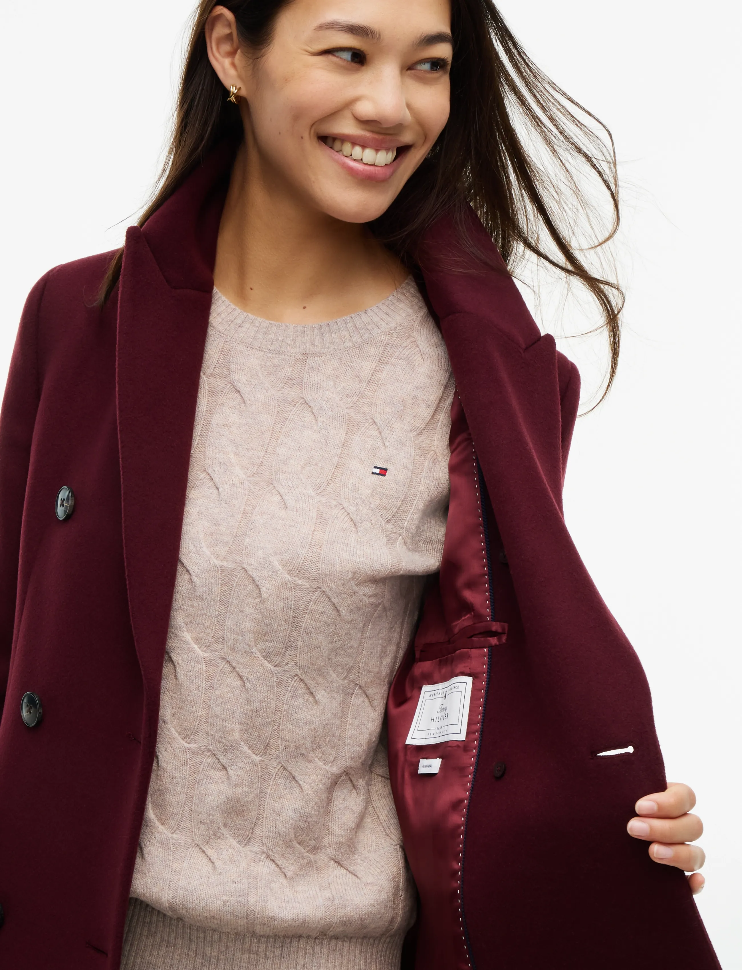 Tommy Hilfiger - WOOL CLASSIC DB LONG COAT - winterjacken - deep burgundy - 5