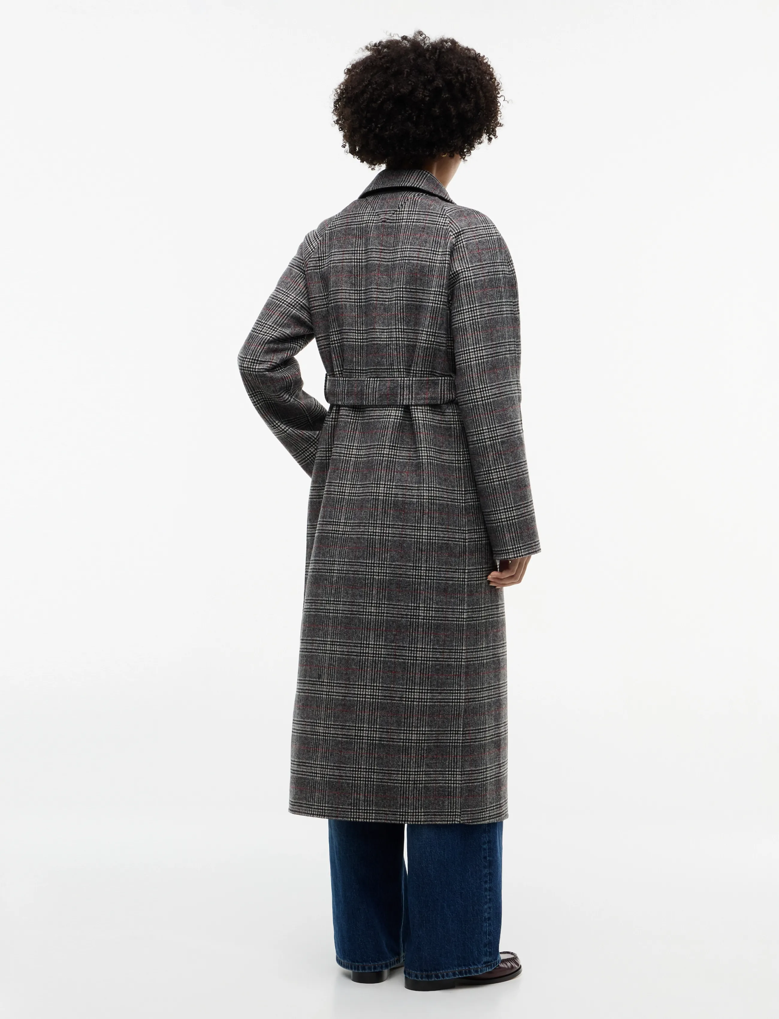 Tommy Hilfiger - DF WOOL REG BELTED CHECKED COAT - rwb check - 2
