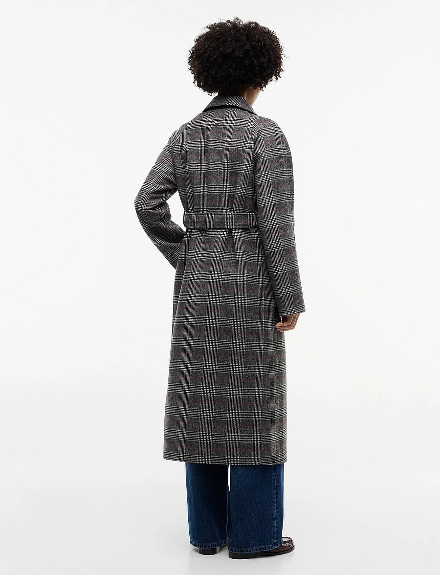 Tommy Hilfiger - DF WOOL REG BELTED CHECKED COAT - talvejoped - rwb check - 2