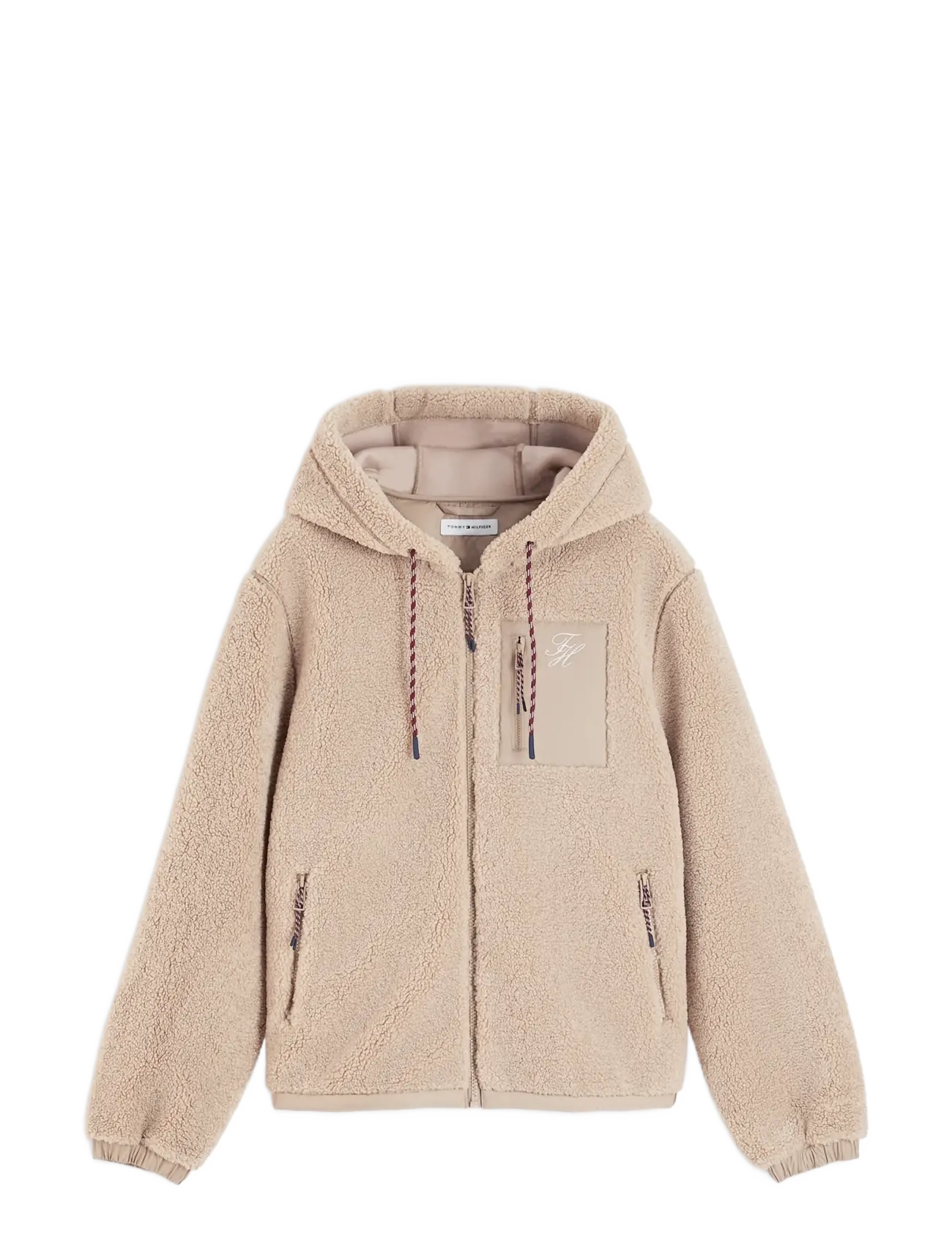 Tommy Hilfiger - TEDDY HOOD JACKET - beige - 1
