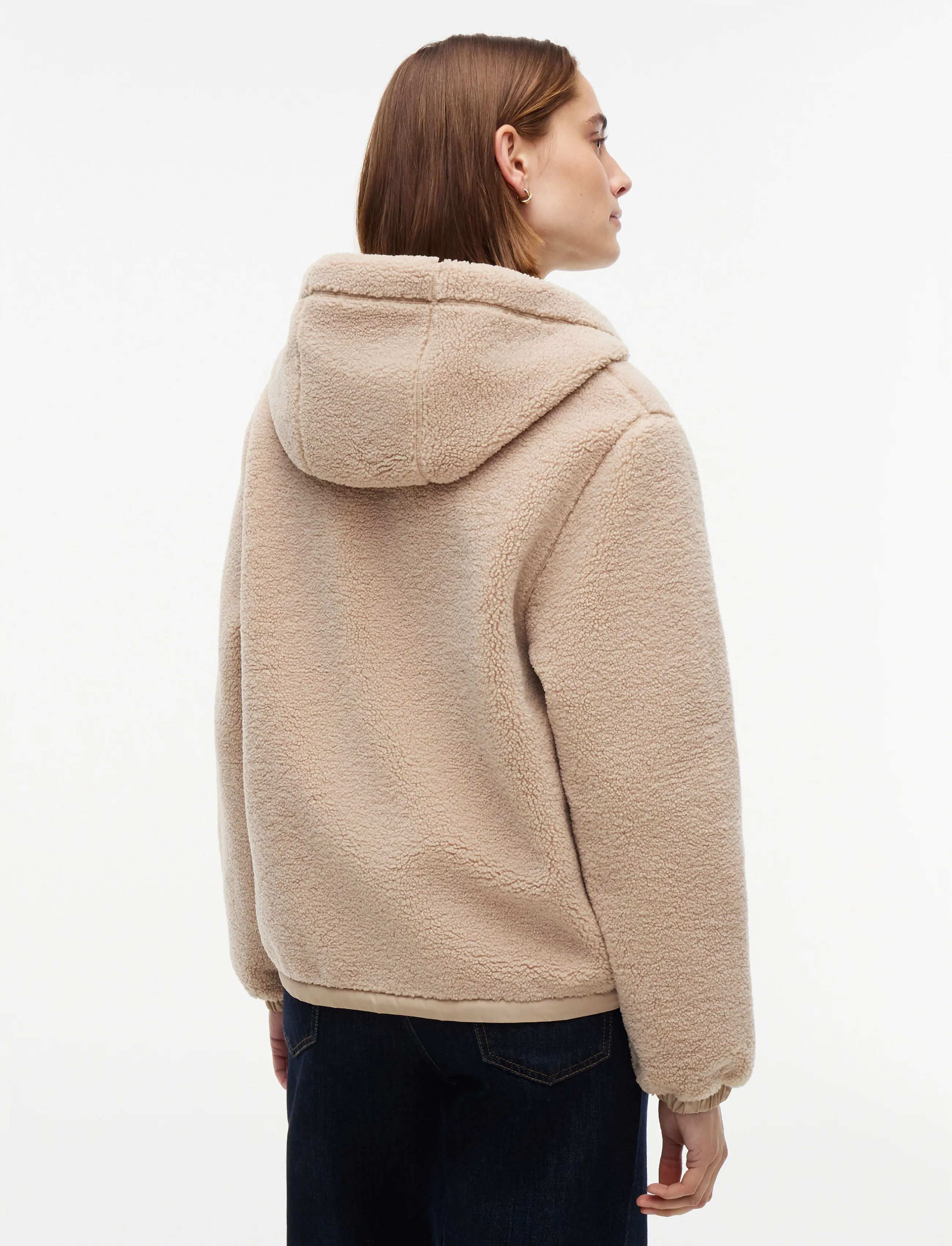 Tommy Hilfiger - TEDDY HOOD JACKET - beige - 2