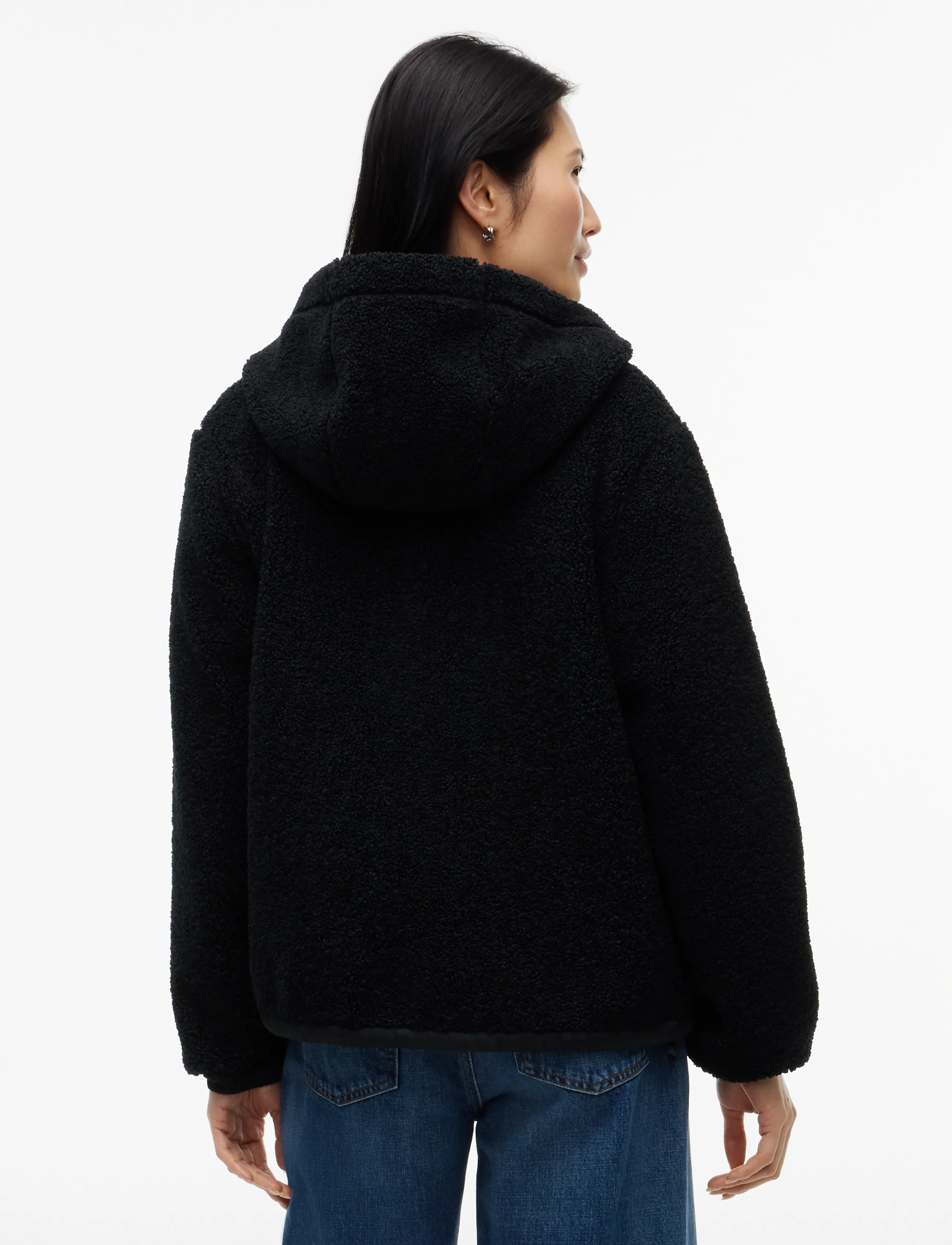 Tommy Hilfiger - TEDDY HOOD JACKET - black - 2