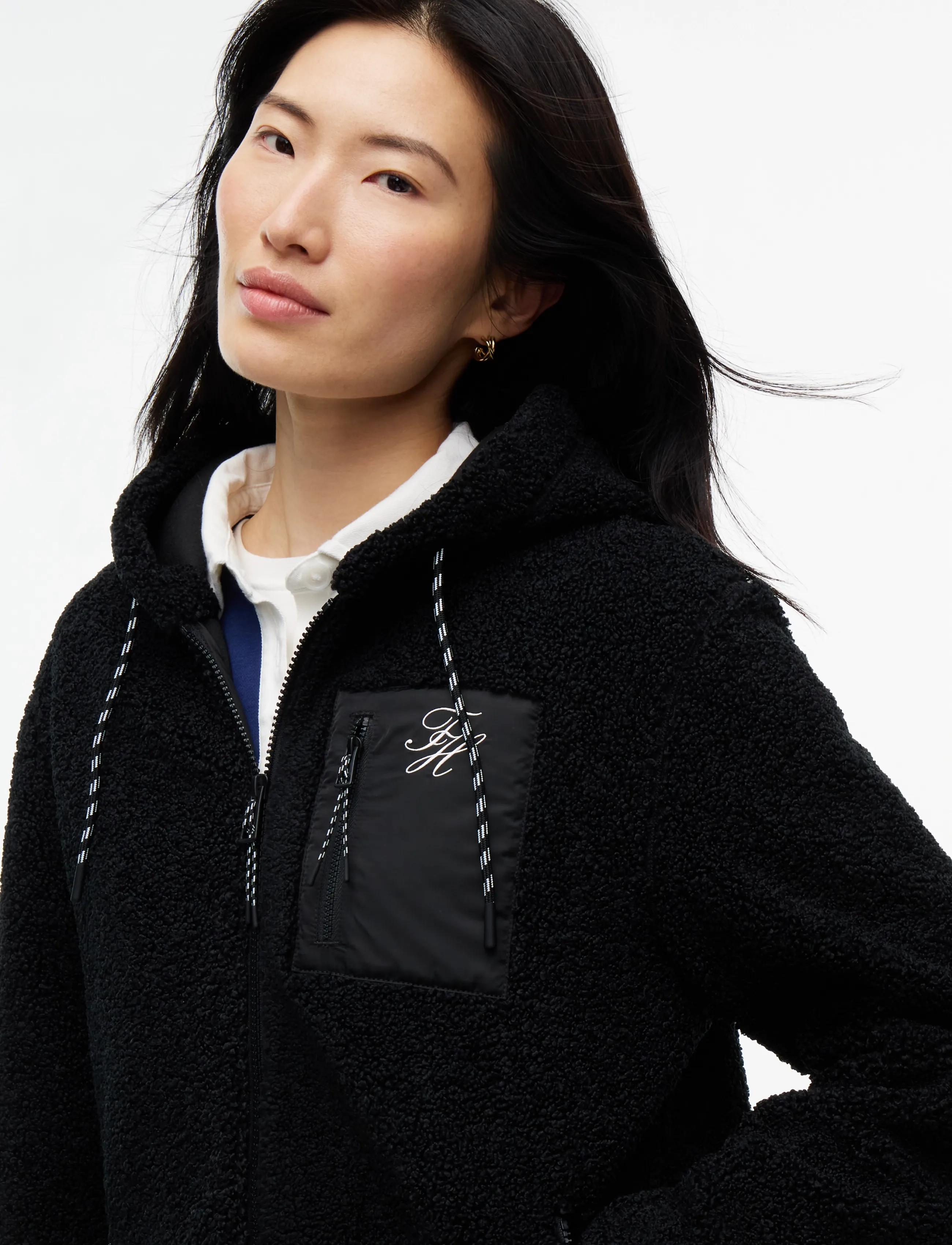 Tommy Hilfiger - TEDDY HOOD JACKET - black - 3