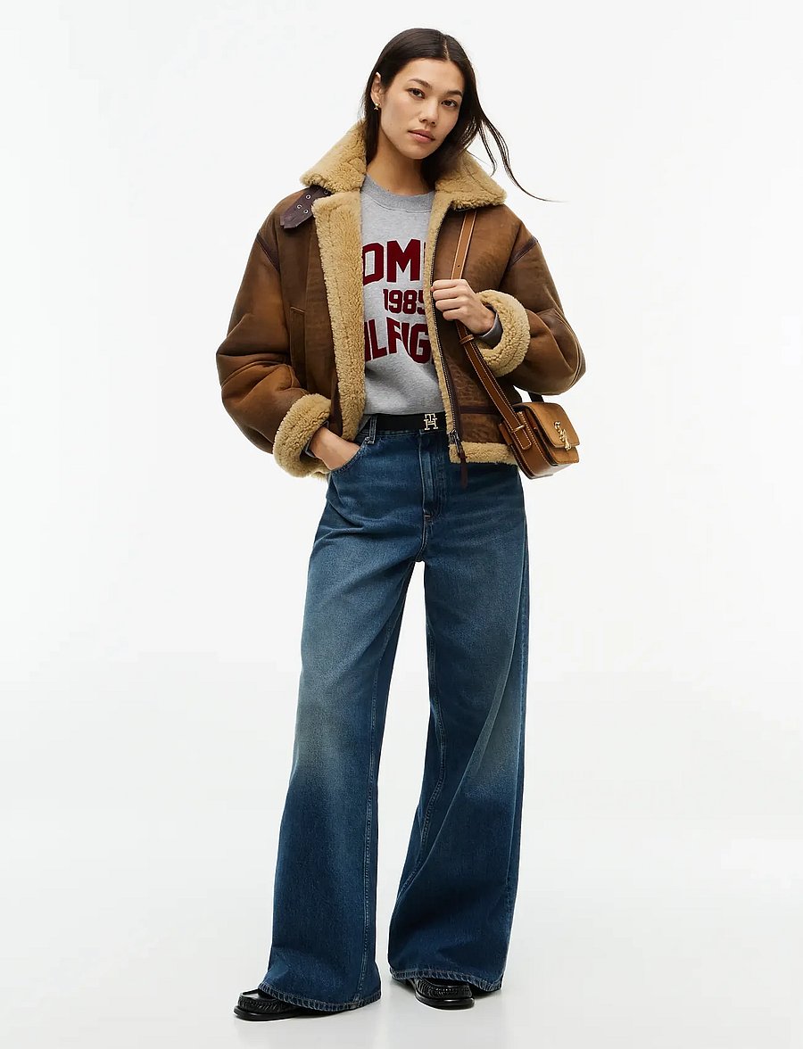 Tommy Hilfiger - SHEARLING COAT - lederjacken - natural cognac - 5