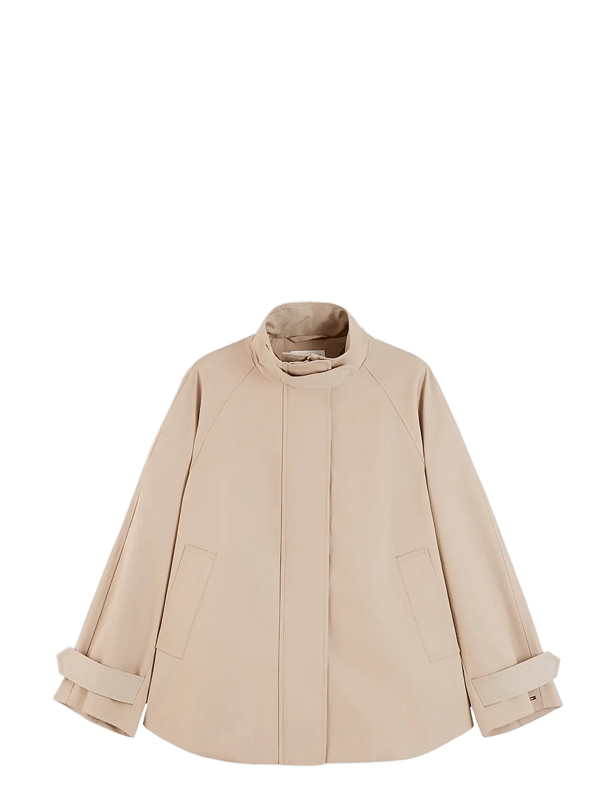 Tommy Hilfiger - COTTON CAPE COAT - beige - 1