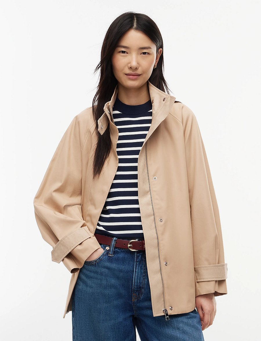 Tommy Hilfiger - COTTON CAPE COAT - beige - 0