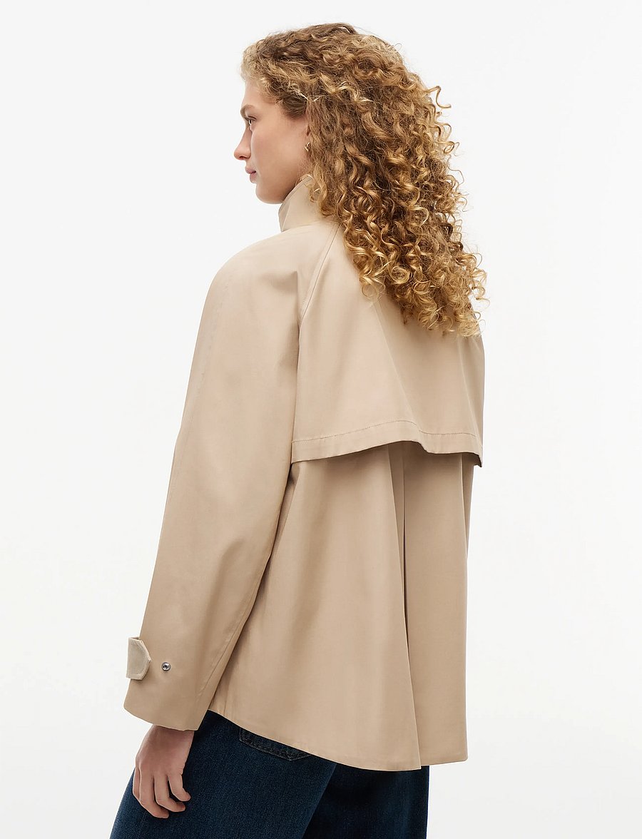 Tommy Hilfiger - COTTON CAPE COAT - leichte mäntel - beige - 2