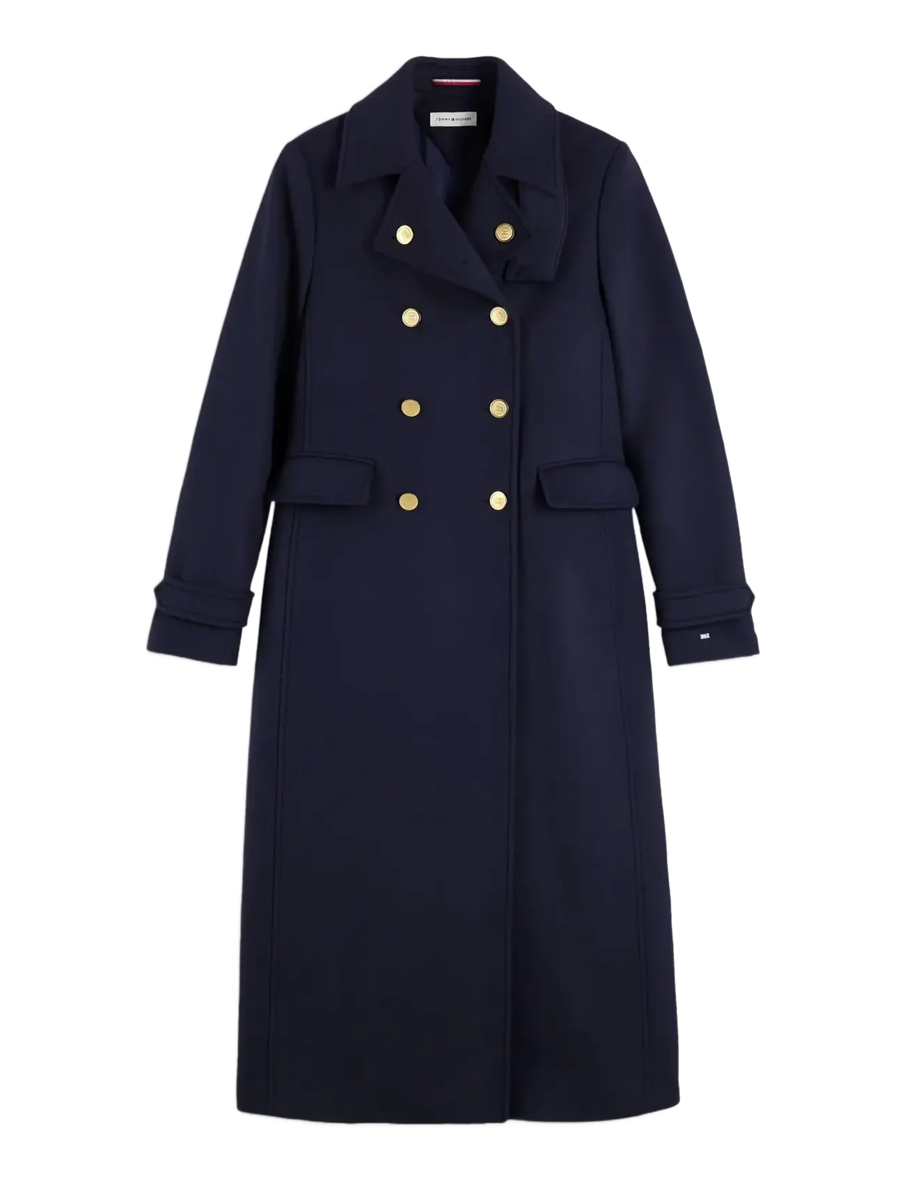 Tommy Hilfiger - WOOL MAXI NAVAL W/ GOLD BUTTON - winterjacken - dark blue - 1