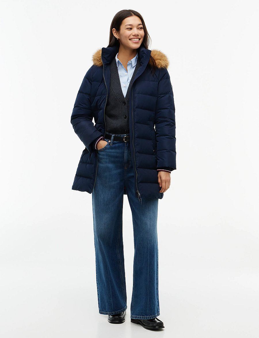 Tommy Hilfiger - DOWN HERITAGE TYRA COAT - vinterjakker - dark blue - 0