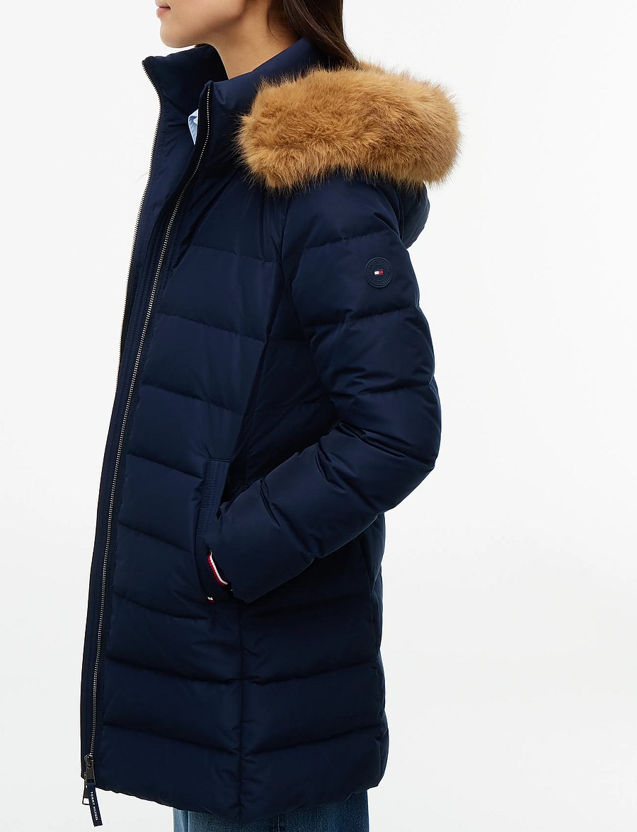 Tommy Hilfiger - DOWN HERITAGE TYRA COAT - vinterjakker - dark blue - 3