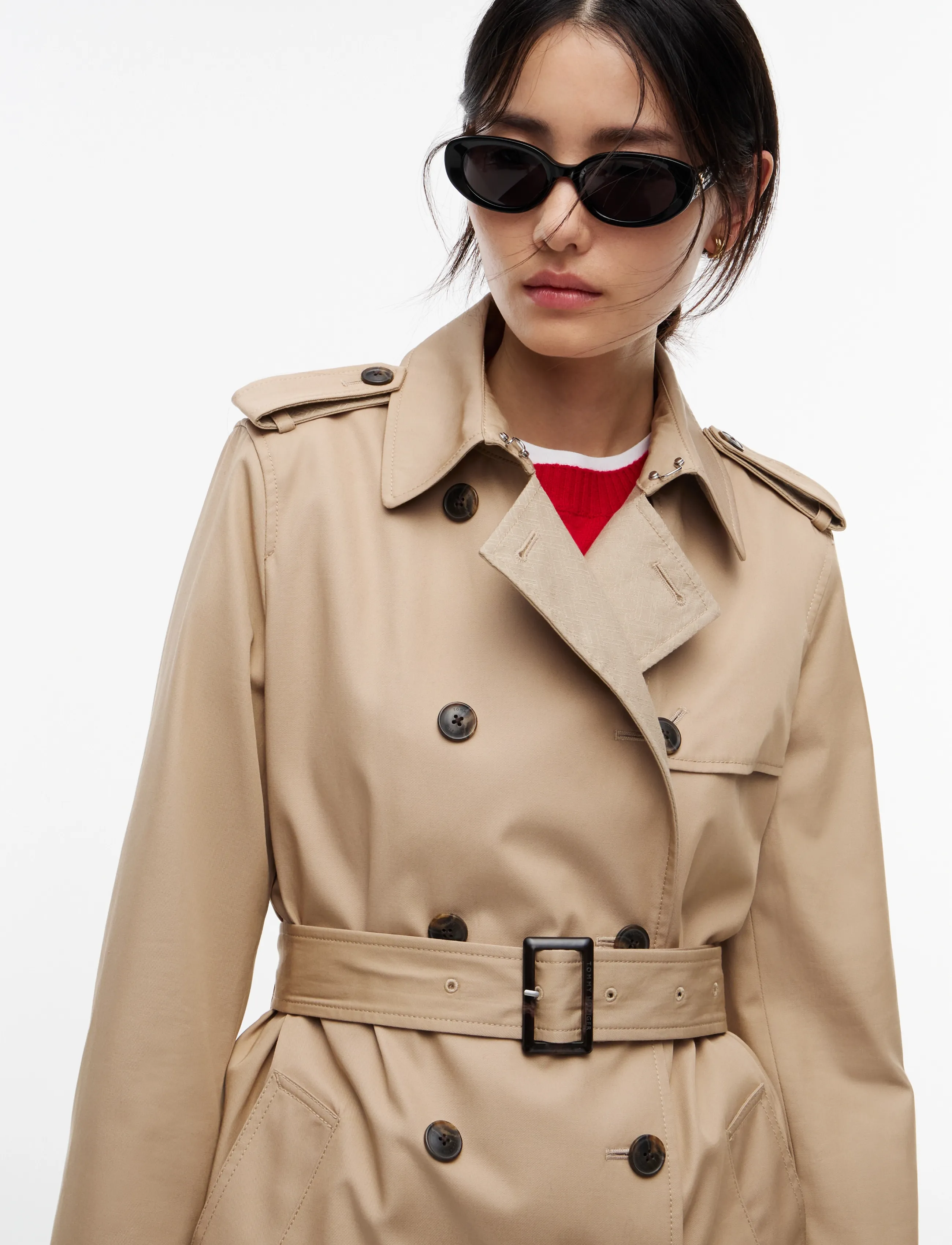 Tommy Hilfiger - COTTON MONOGRAM TRENCH - beige - 4