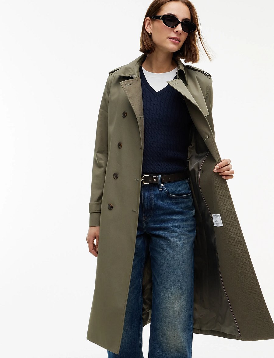 Tommy Hilfiger - COTTON MONOGRAM TRENCH - trench coats - ghost fern - 3