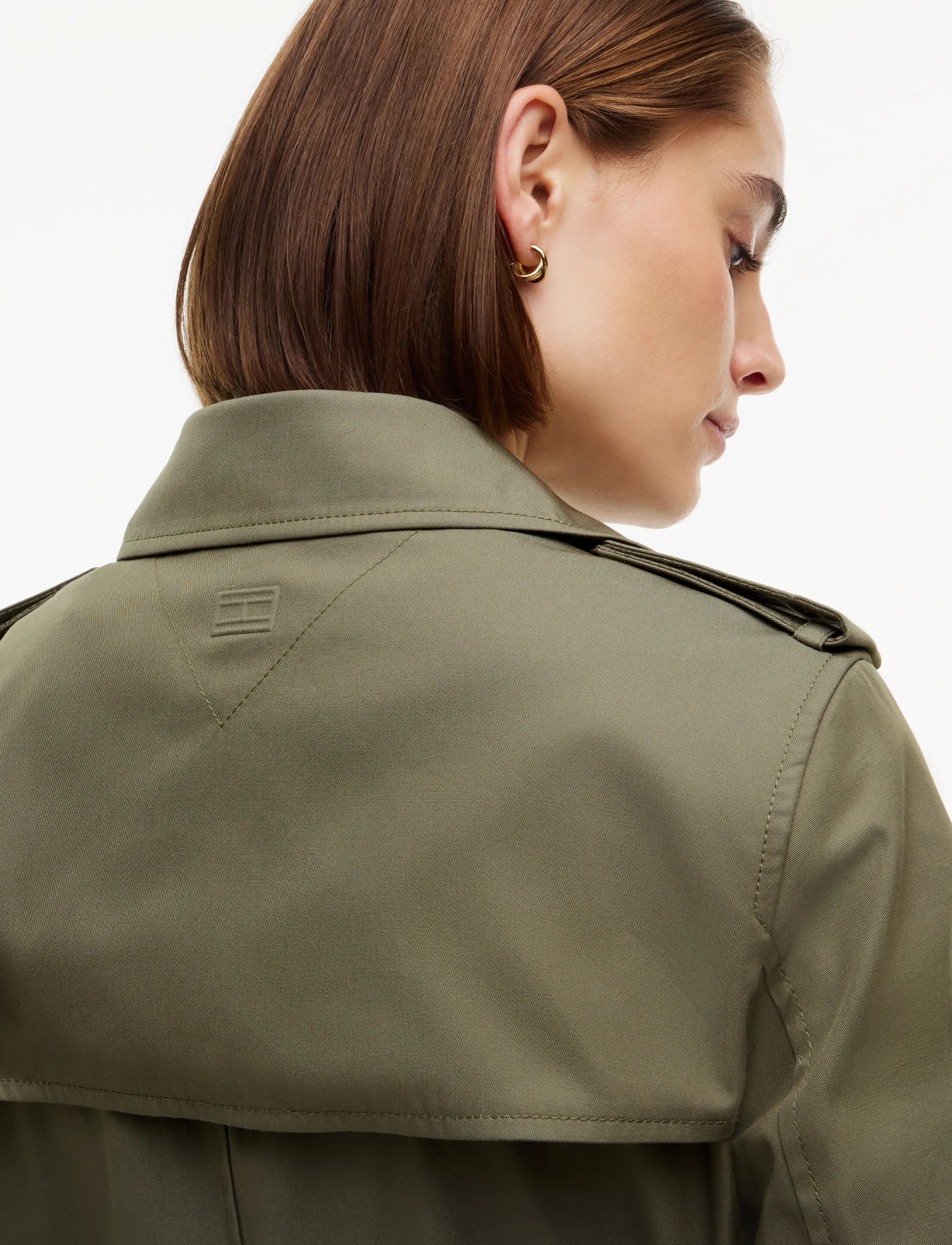Tommy Hilfiger - COTTON MONOGRAM TRENCH - frühlingsjacken - ghost fern - 5