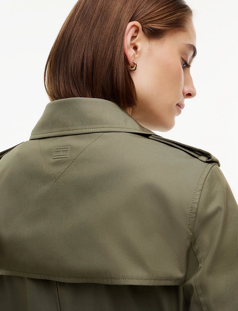 Tommy Hilfiger - COTTON MONOGRAM TRENCH - trench coats - ghost fern - 5