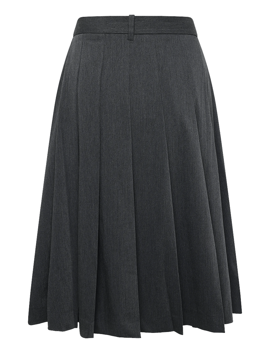 Tommy Hilfiger - VISCOSE KNIFE PLEAT KNEE SKIRT - svārki ar krokām - medium grey heather - 2