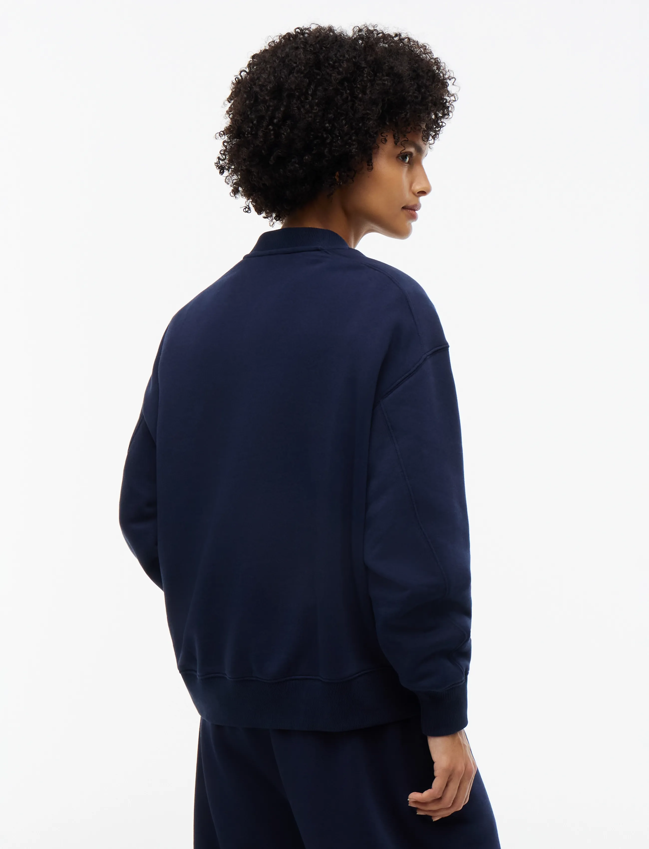 Tommy Hilfiger - VARSITY FLOCK RLXD SWT - igapäevane stiil - dark blue - 2
