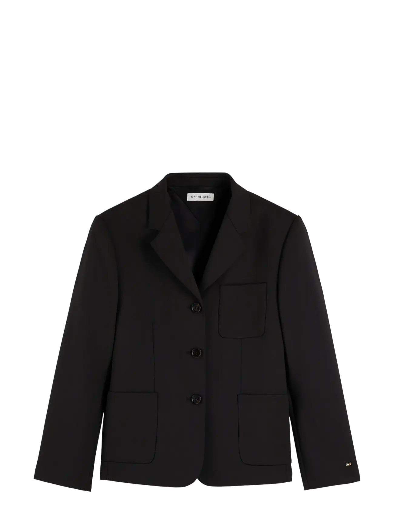 TOMMY HILFIGER Timeless Wolle 3 Button Blazer Schwarz - 34 - Damen