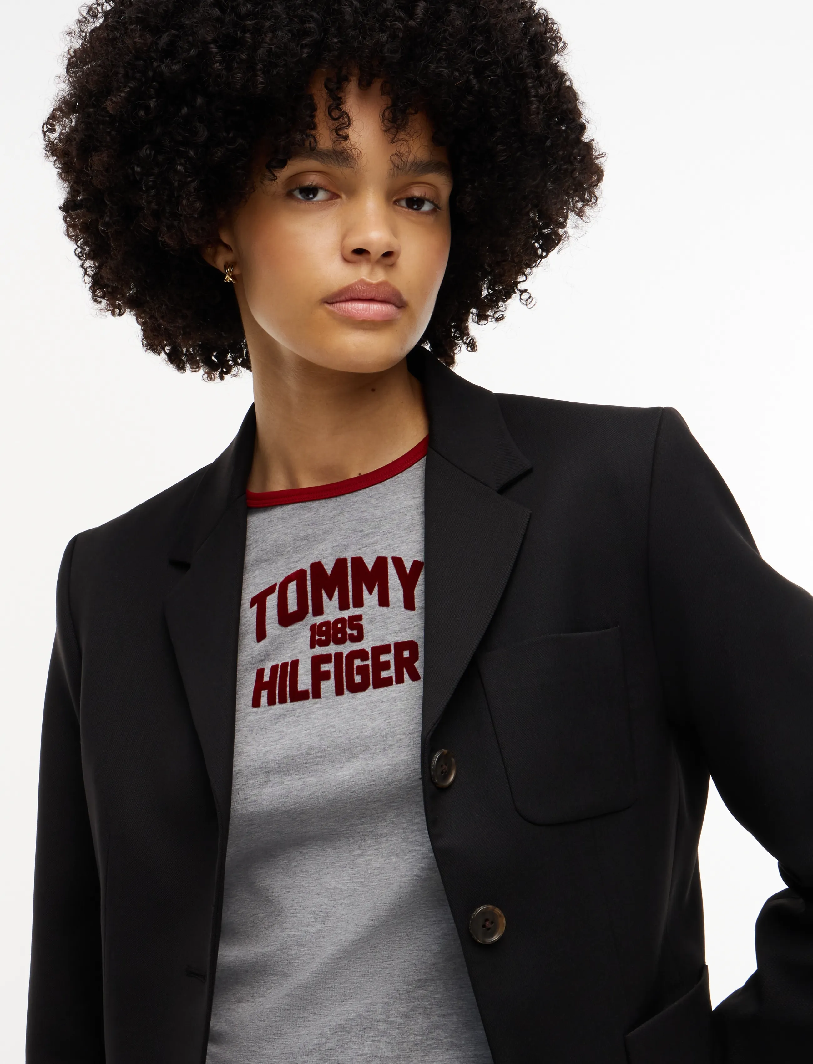 Tommy Hilfiger - TIMELESS WOOL 3 BUTTON BLAZER - enkelknäppta kavajer - black - 3