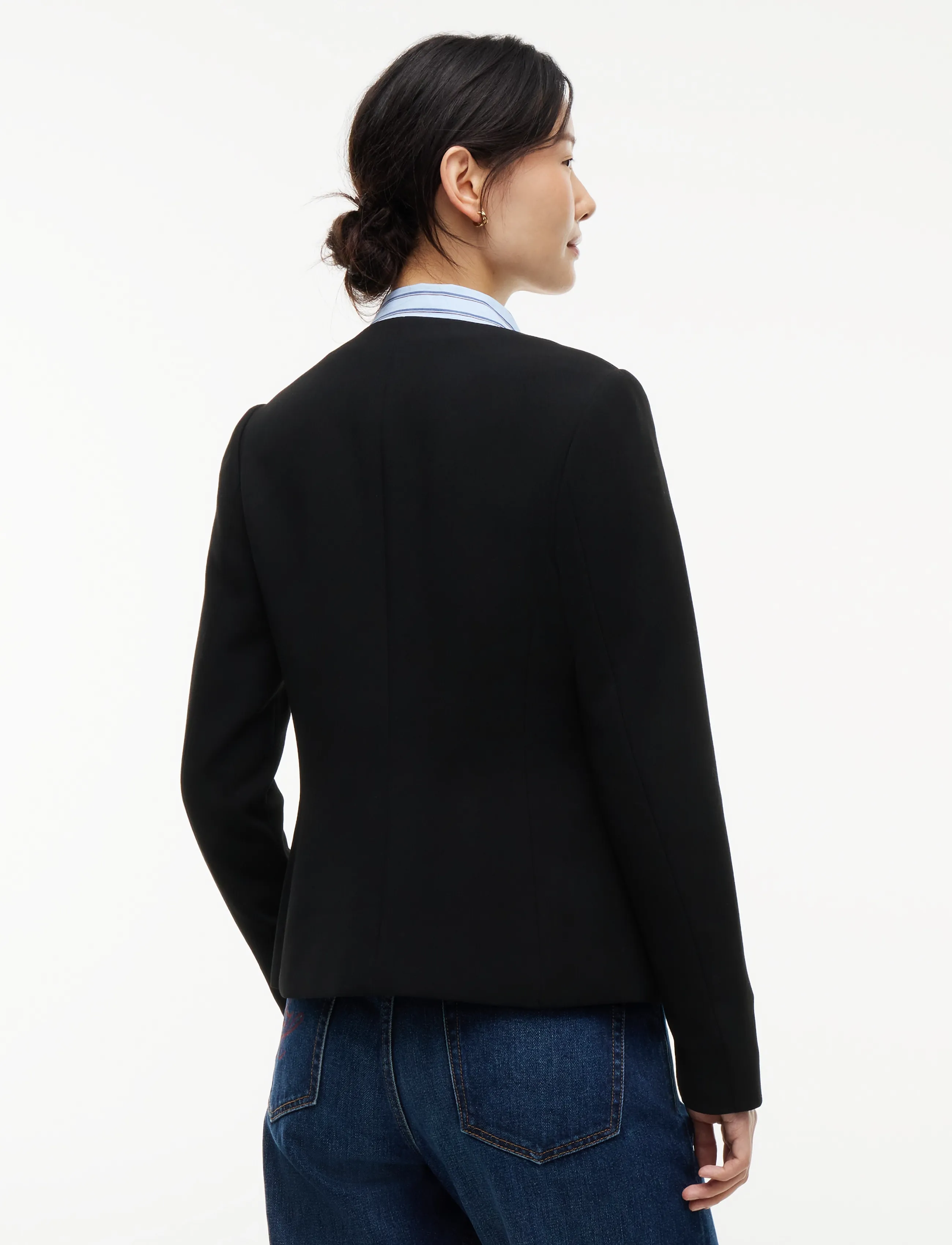 Tommy Hilfiger - PUNTO GOLD BUTTON SLIM JACKET - enkelknäppta kavajer - black - 2