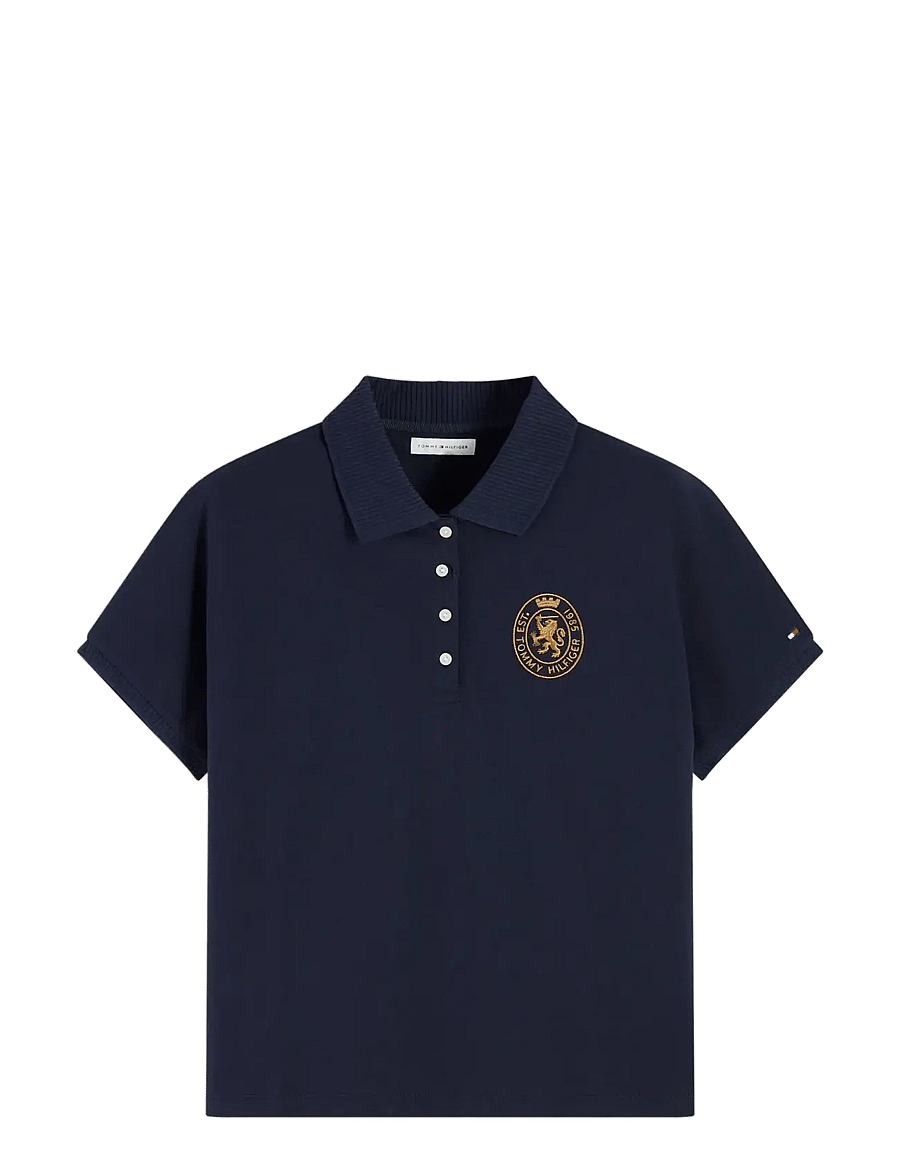 Tommy Hilfiger - GOLD CREST REG S/S POLO - poloer - space blue - 1
