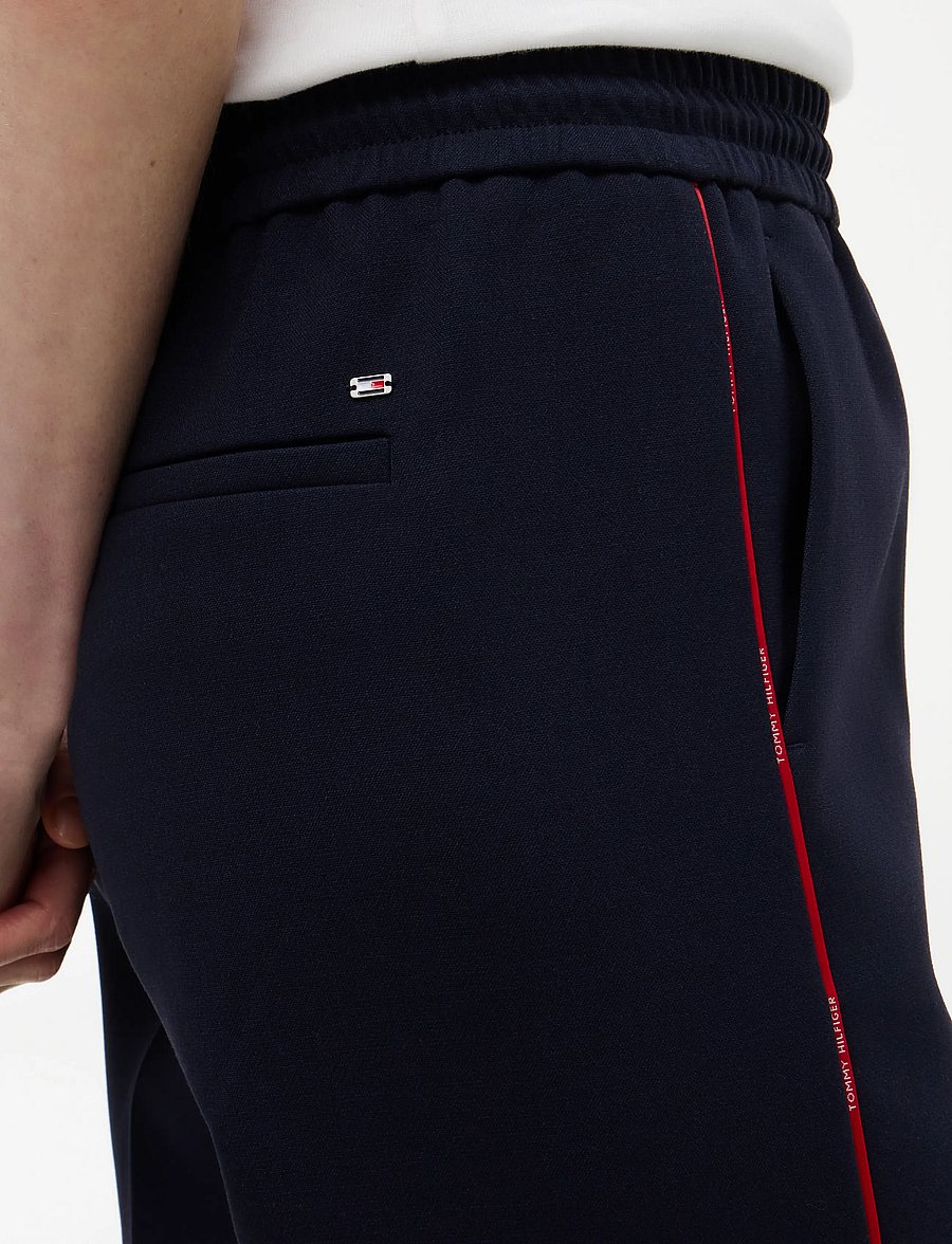 Tommy Hilfiger - RWB PUNTO WIDE LEG PULL ON - laia säärega püksid - dark blue - 4