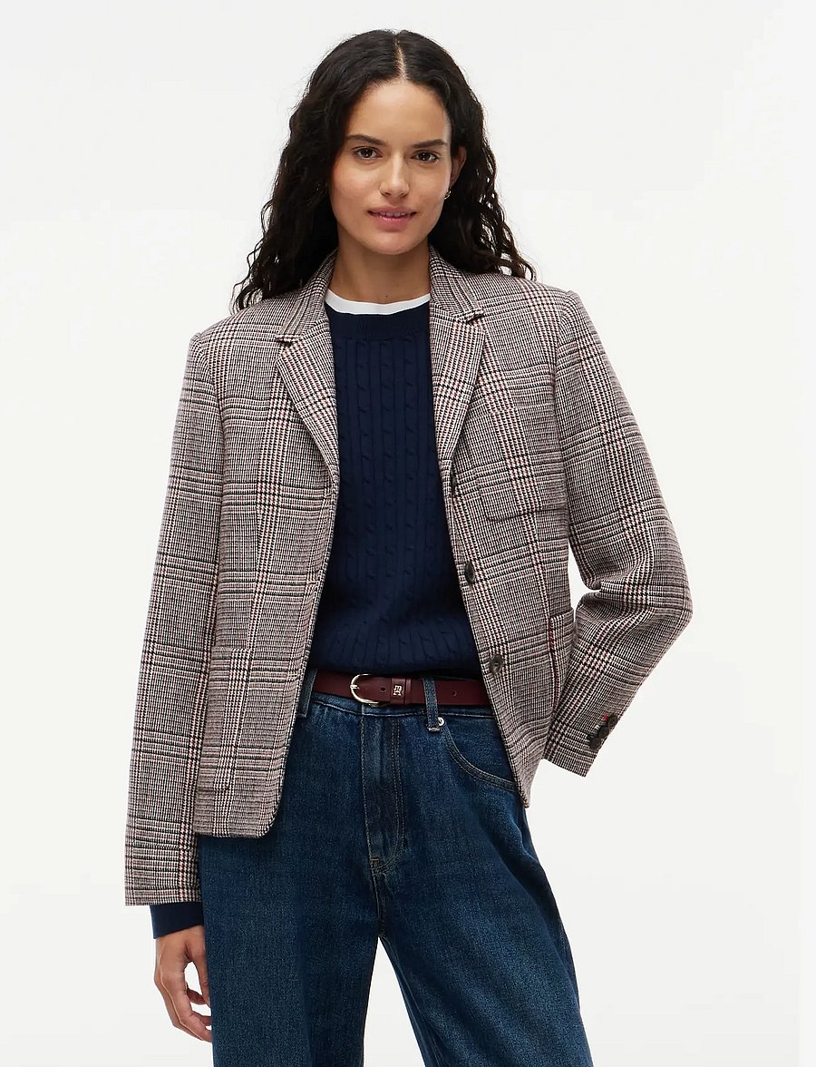Tommy Hilfiger - TEXTURE RED CHECK 3 BTN BLAZER - Üherealised pintsakud - red check - 0