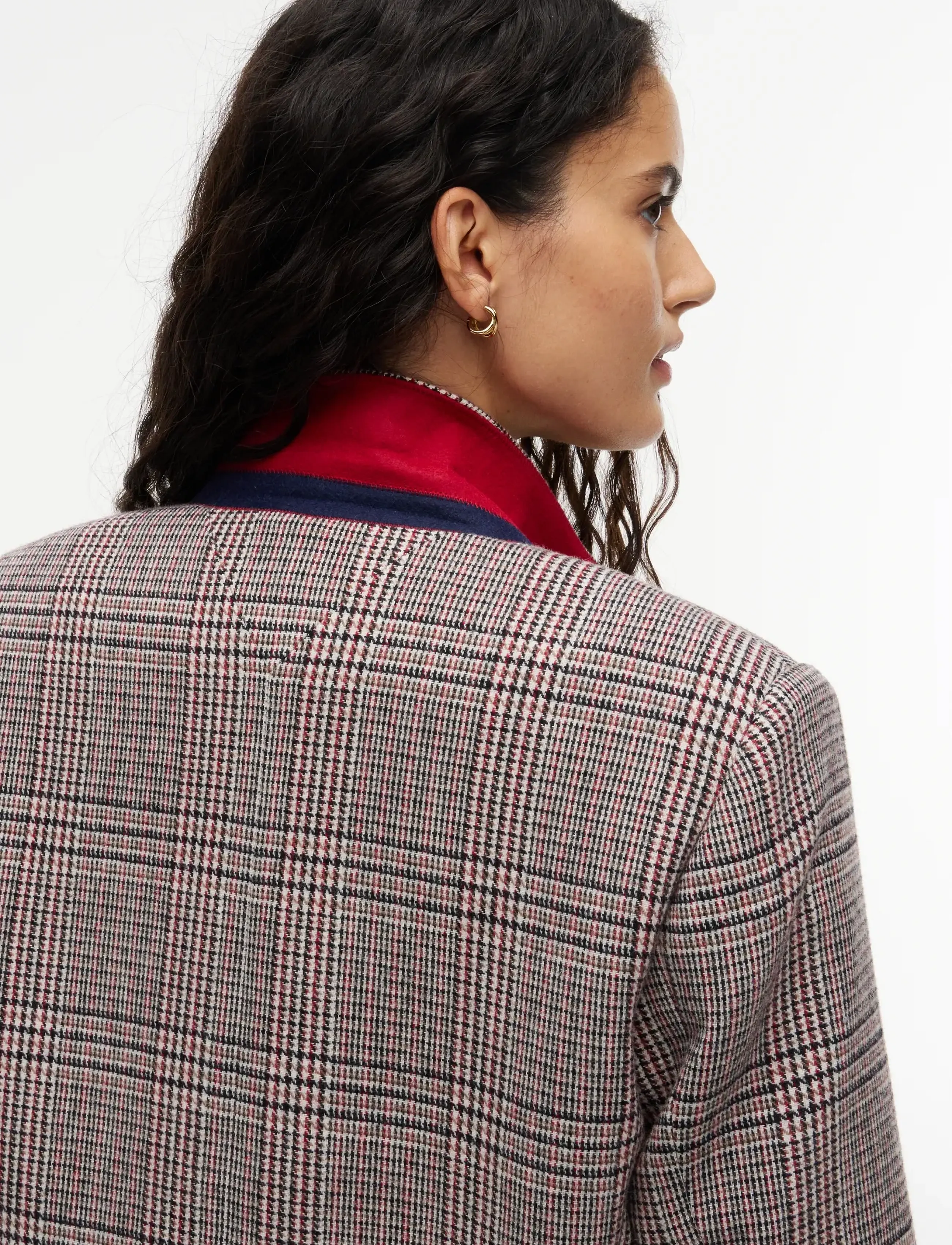 Tommy Hilfiger - TEXTURE RED CHECK 3 BTN BLAZER - red check - 5
