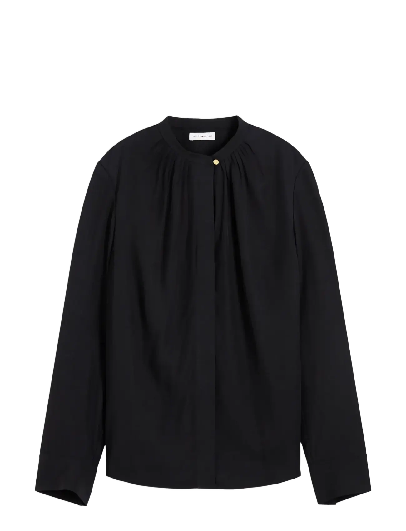 Tommy Hilfiger - FEM FLUID BLOUSE ESSENTIAL - pikkade varrukatega pluusid - black - 1