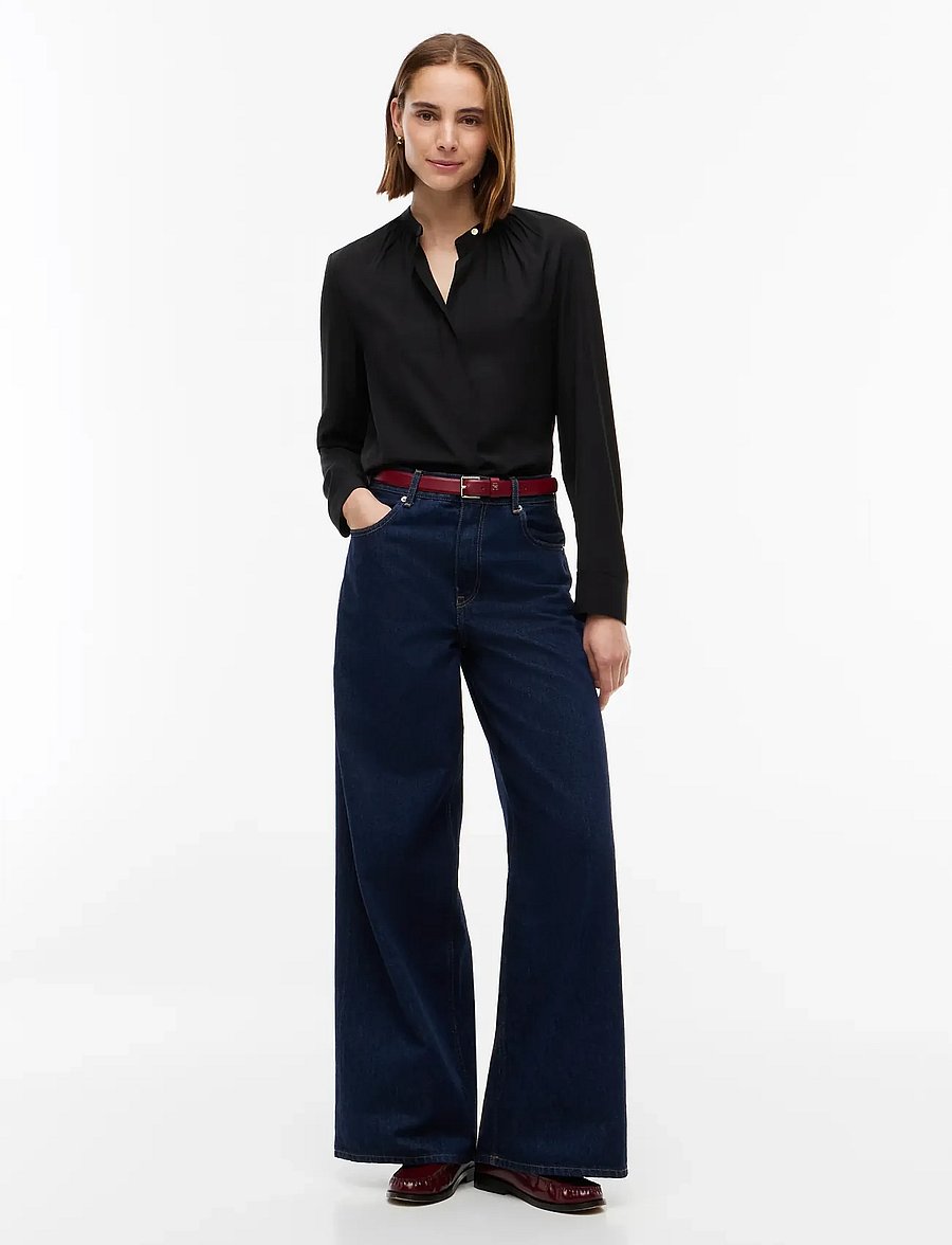 Tommy Hilfiger - FEM FLUID BLOUSE ESSENTIAL - pikkade varrukatega pluusid - black - 4