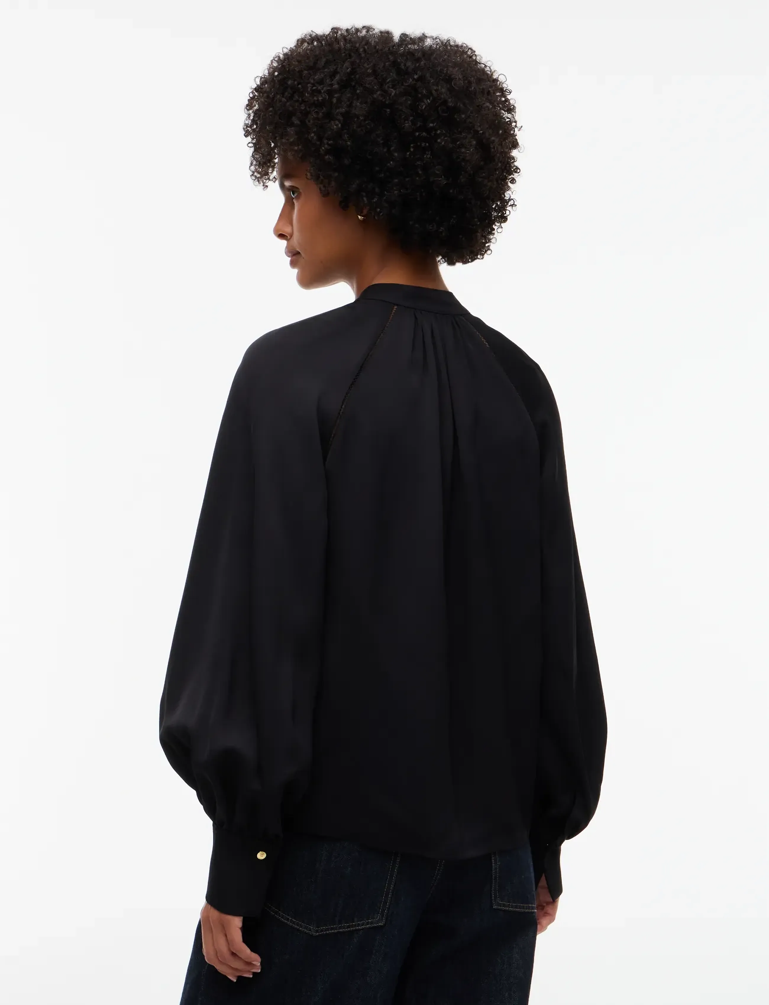 Tommy Hilfiger - FEM FLUID LS BLOUSE - black - 2