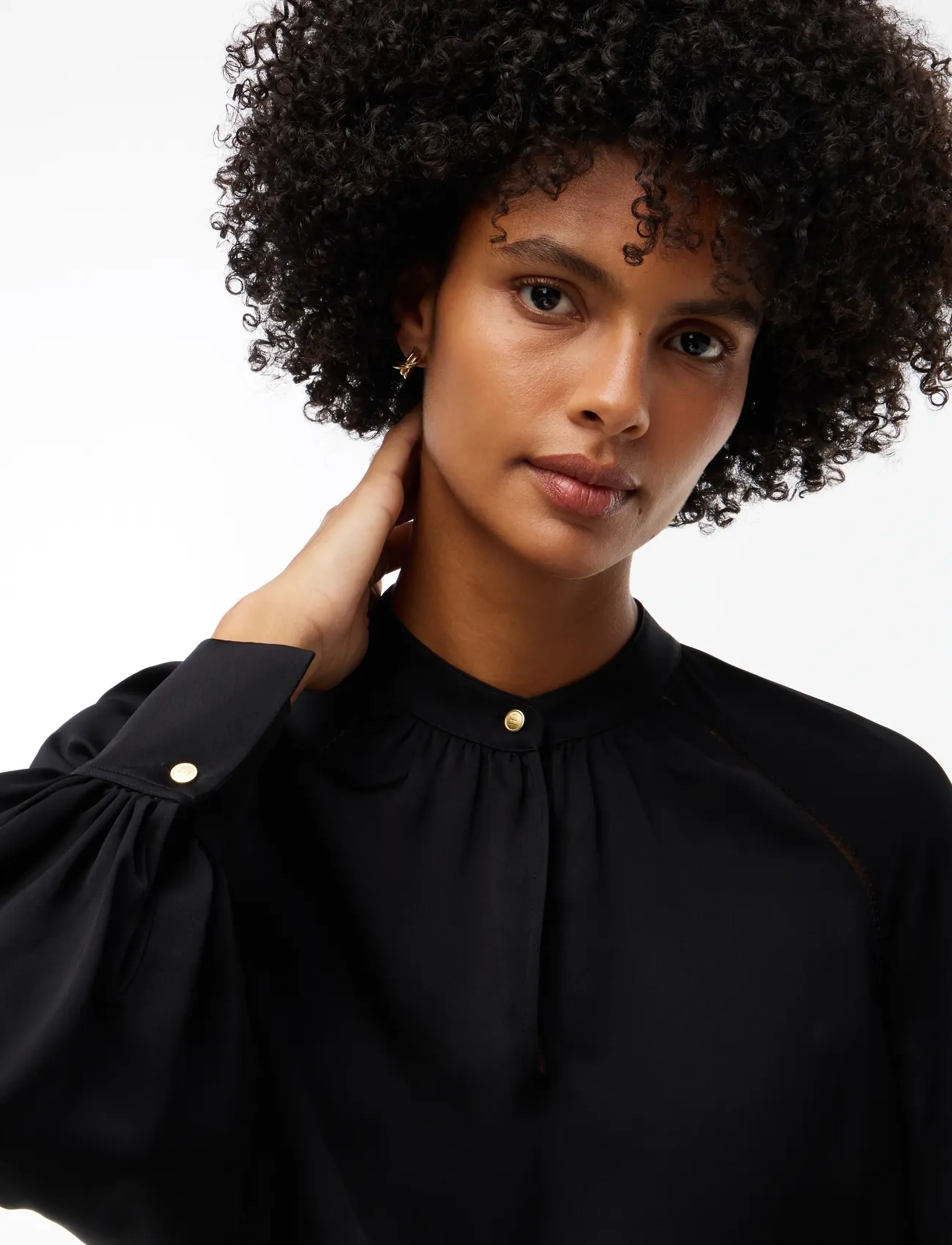 Tommy Hilfiger - FEM FLUID LS BLOUSE - black - 3
