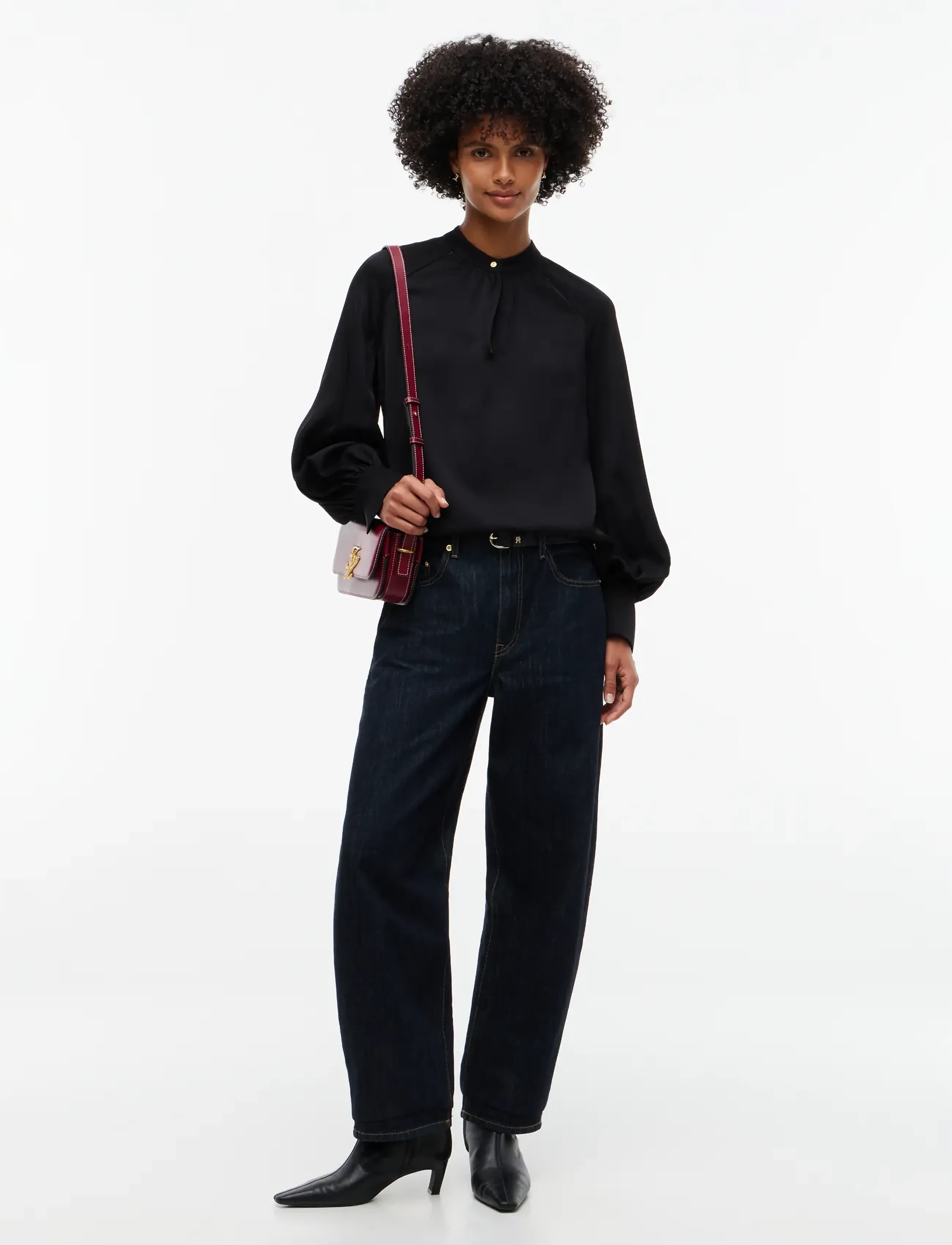 Tommy Hilfiger - FEM FLUID LS BLOUSE - black - 4