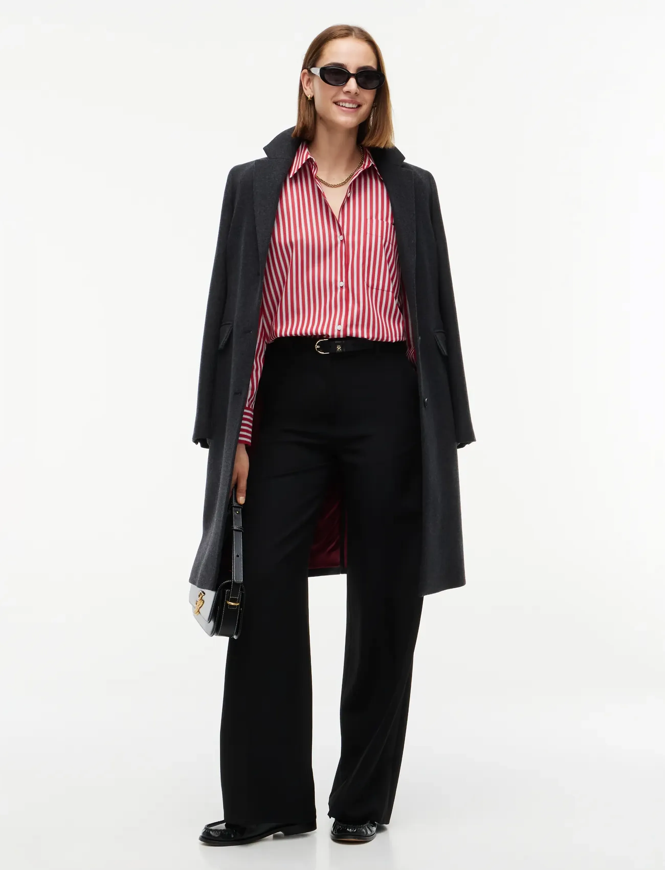 Tommy Hilfiger - TUXEDO WIDE STRAIGHT PANT - tailored trousers - black - 3