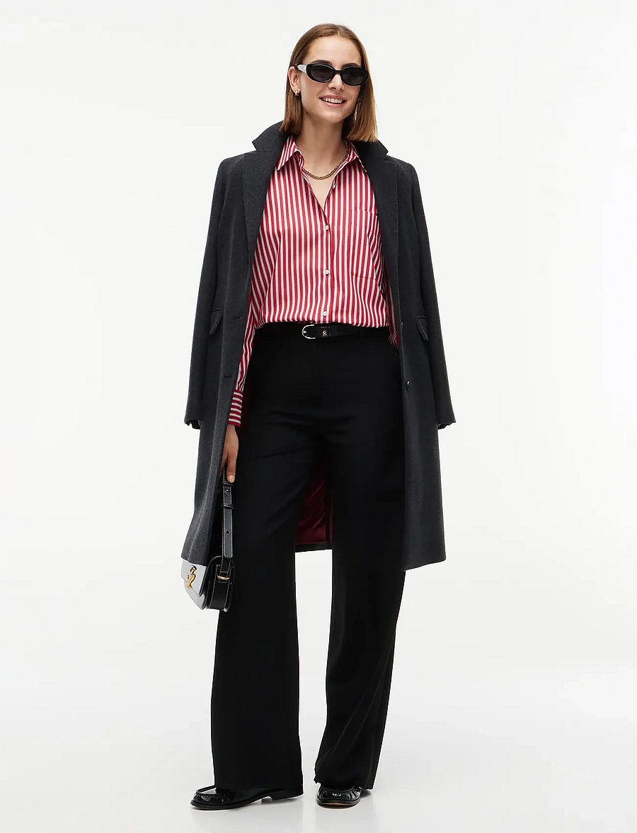 Tommy Hilfiger - TUXEDO WIDE STRAIGHT PANT - tailored trousers - black - 3