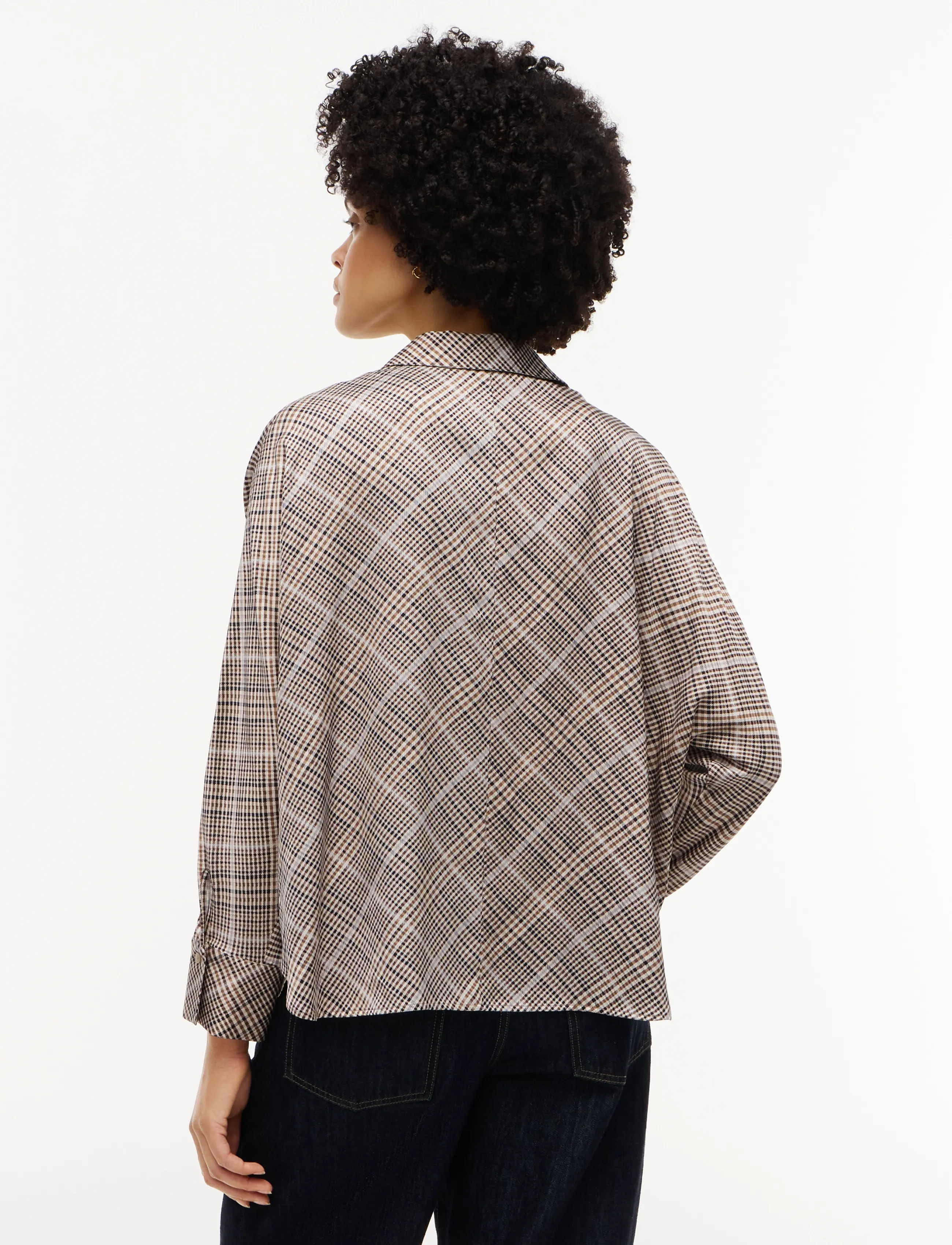 Tommy Hilfiger - PRT FLUID LS SHIRT - long-sleeved shirts - small brown check - 2