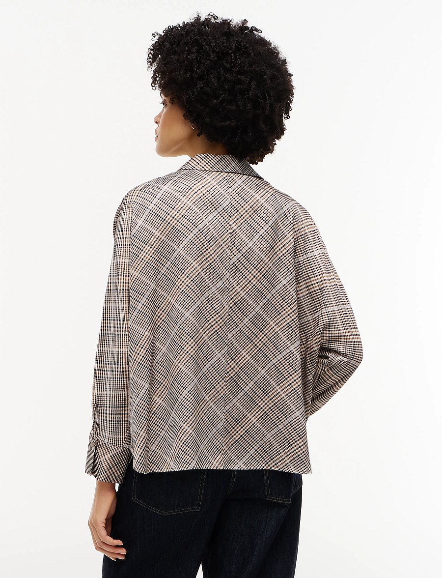 Tommy Hilfiger - PRT FLUID LS SHIRT - long-sleeved shirts - small brown check - 2