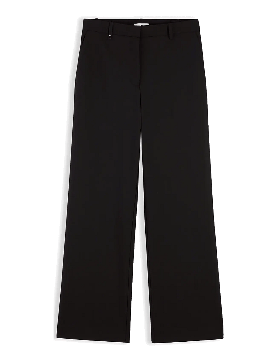 Tommy Hilfiger - VISCOSE BLEND STRAIGHT PANT - straight leg trousers - black - 1