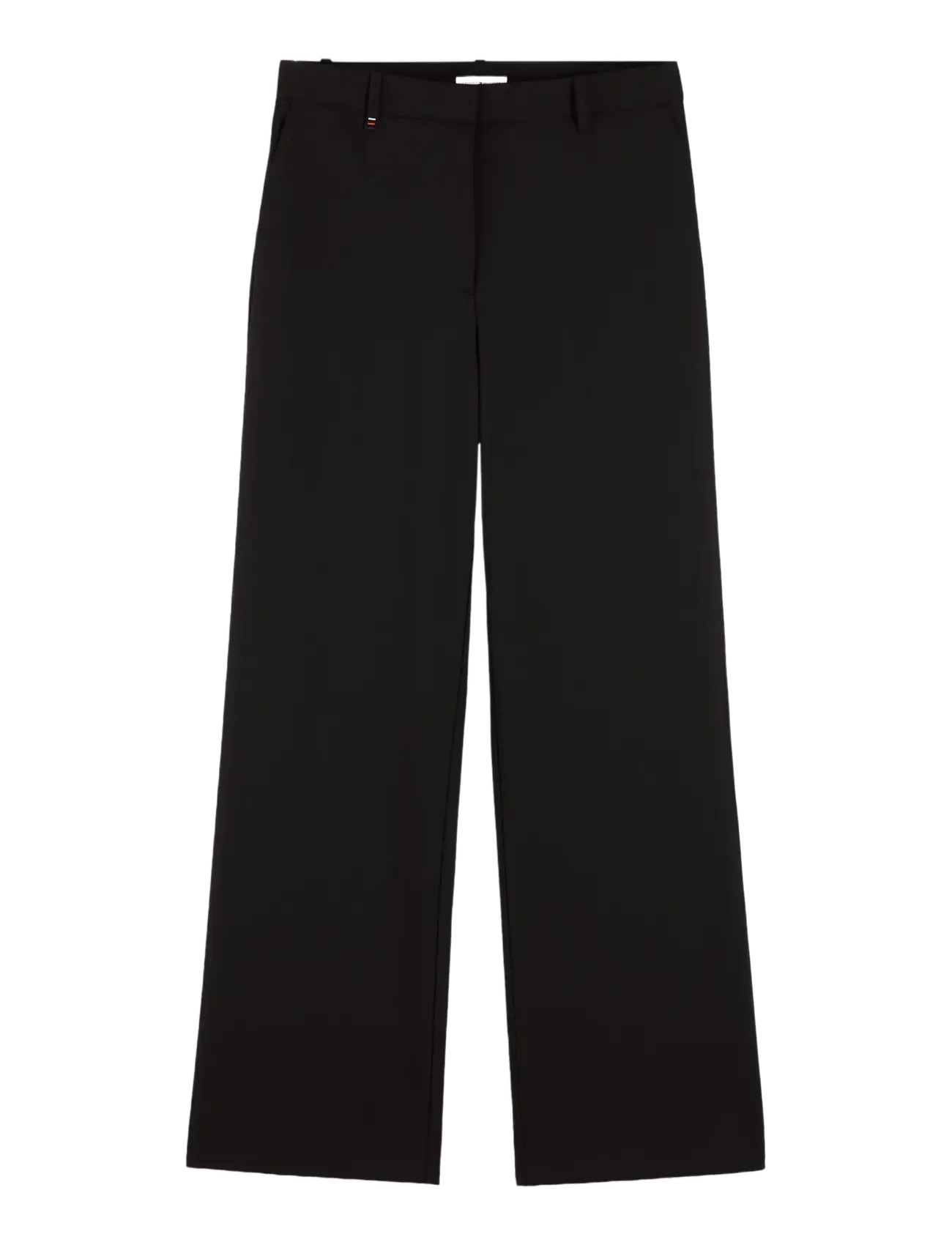 Tommy Hilfiger - VISCOSE BLEND STRAIGHT PANT - sirged püksid - black - 1