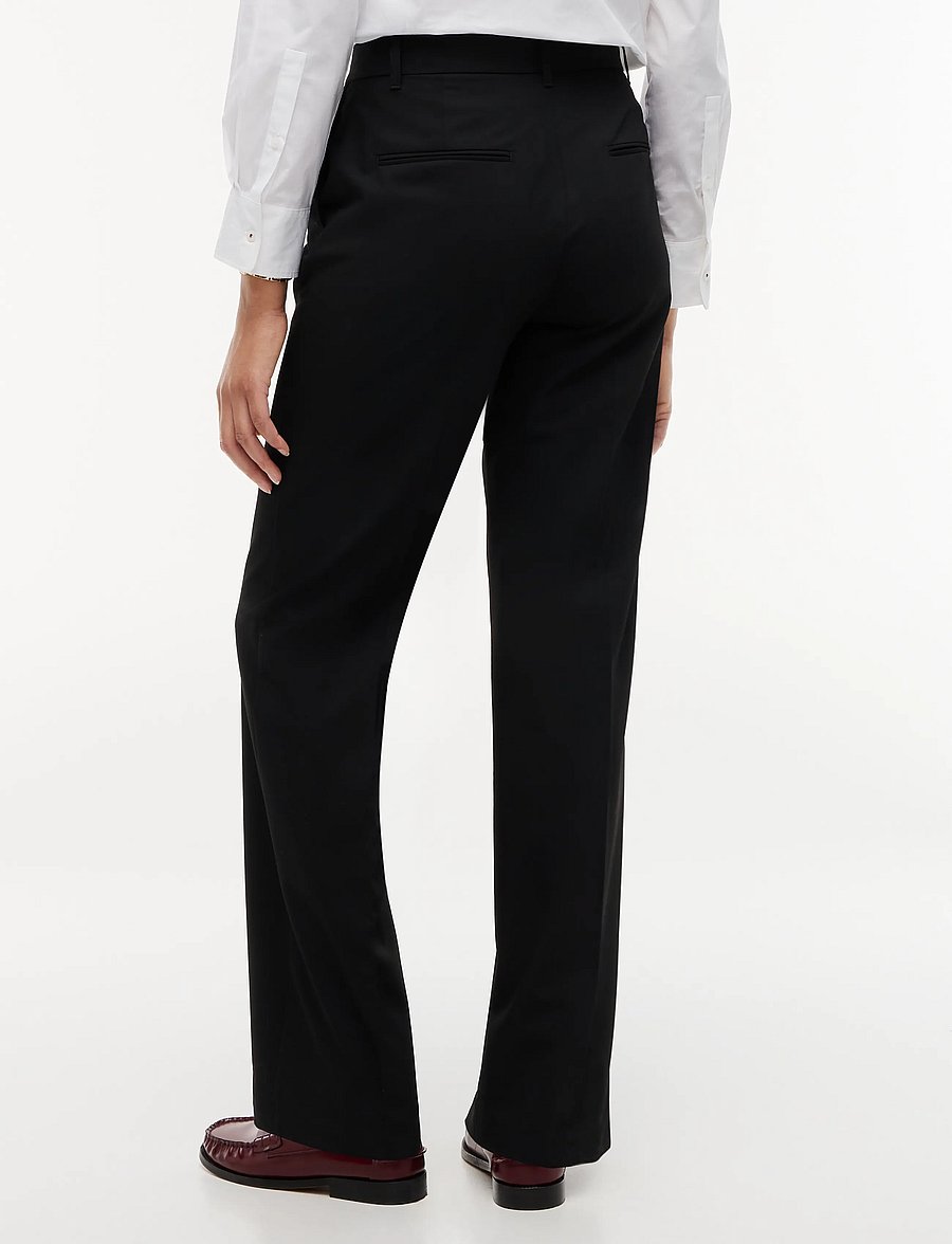 Tommy Hilfiger - VISCOSE BLEND STRAIGHT PANT - straight leg trousers - black - 2