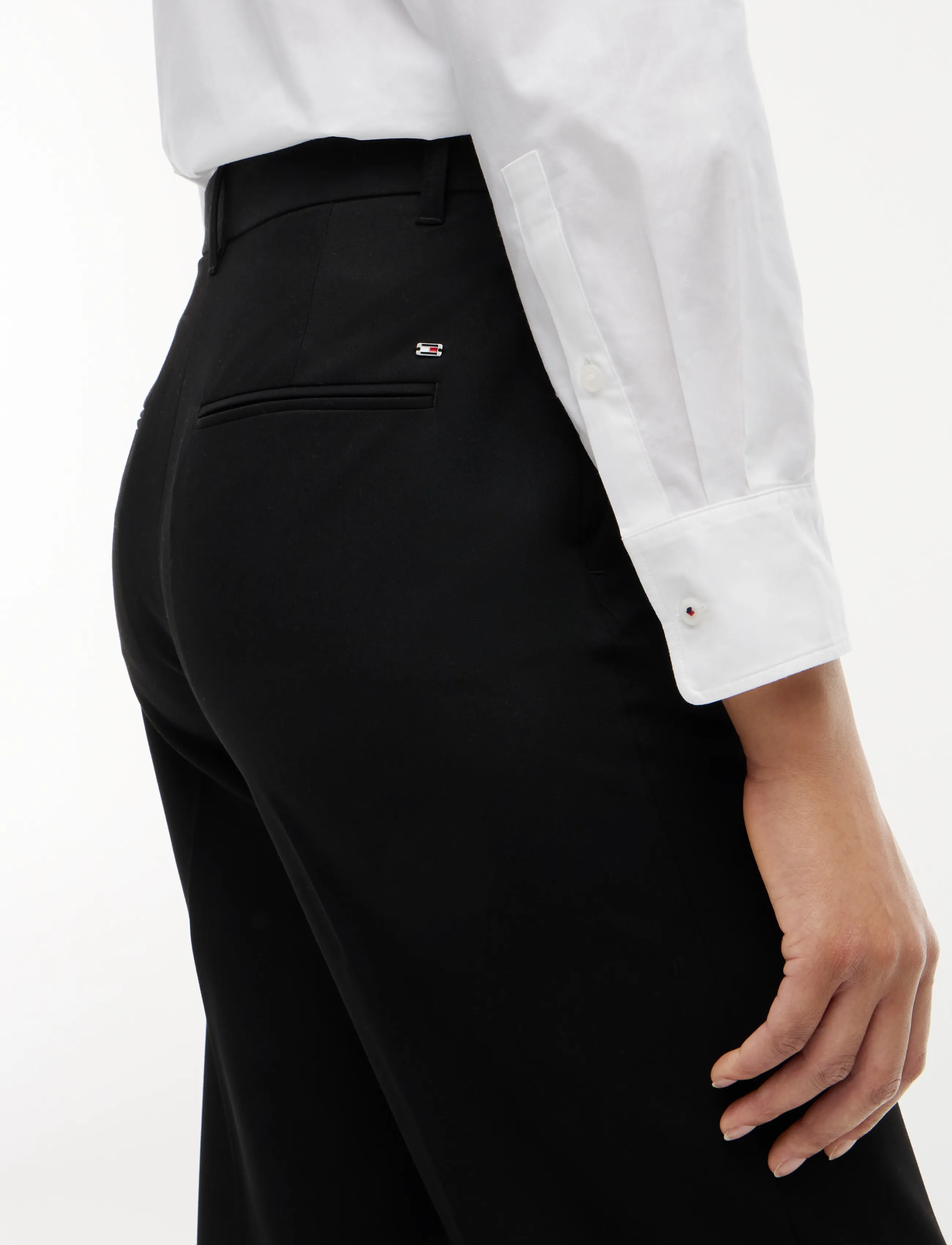 Tommy Hilfiger - VISCOSE BLEND STRAIGHT PANT - black - 4